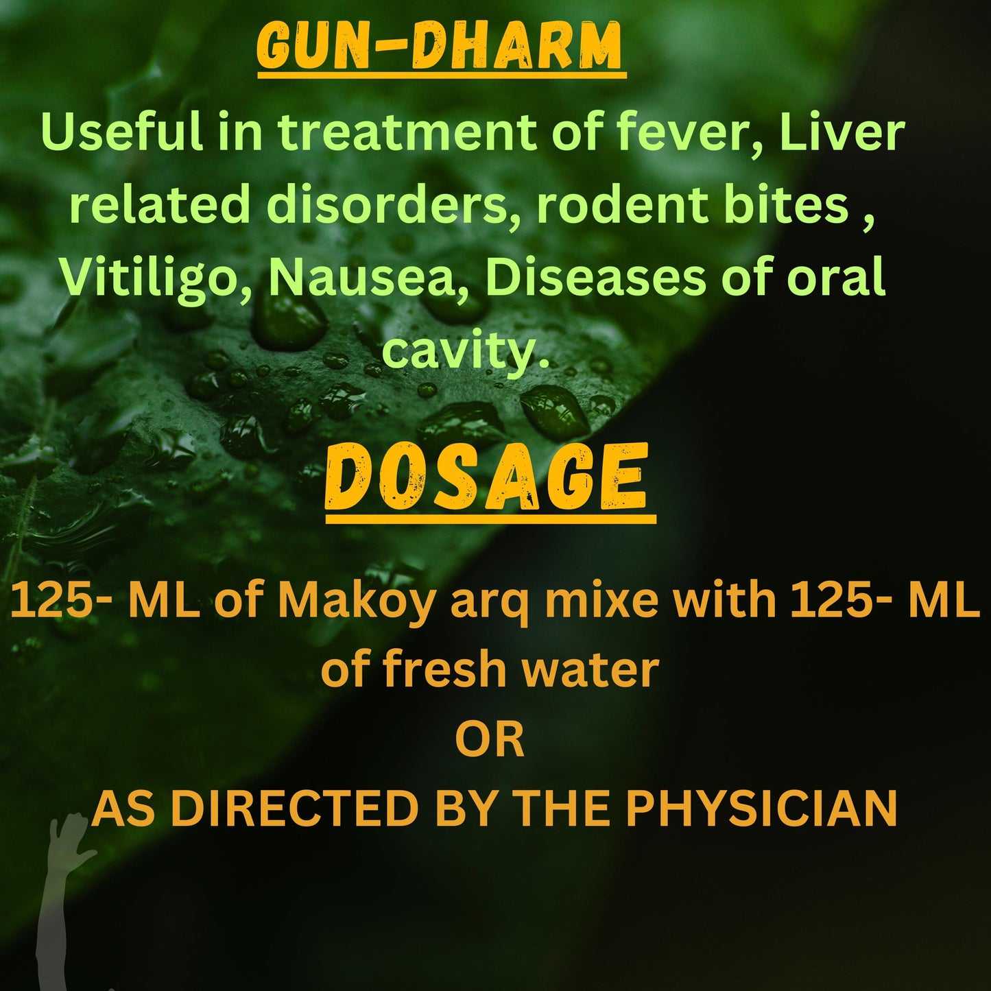 MAKOY ARKA (For improving conditions associated with FATTY LIVER and BODY SWELLING) (By- JAGGI PHARMA, 500-ML)-Cosmoहित Ayurved