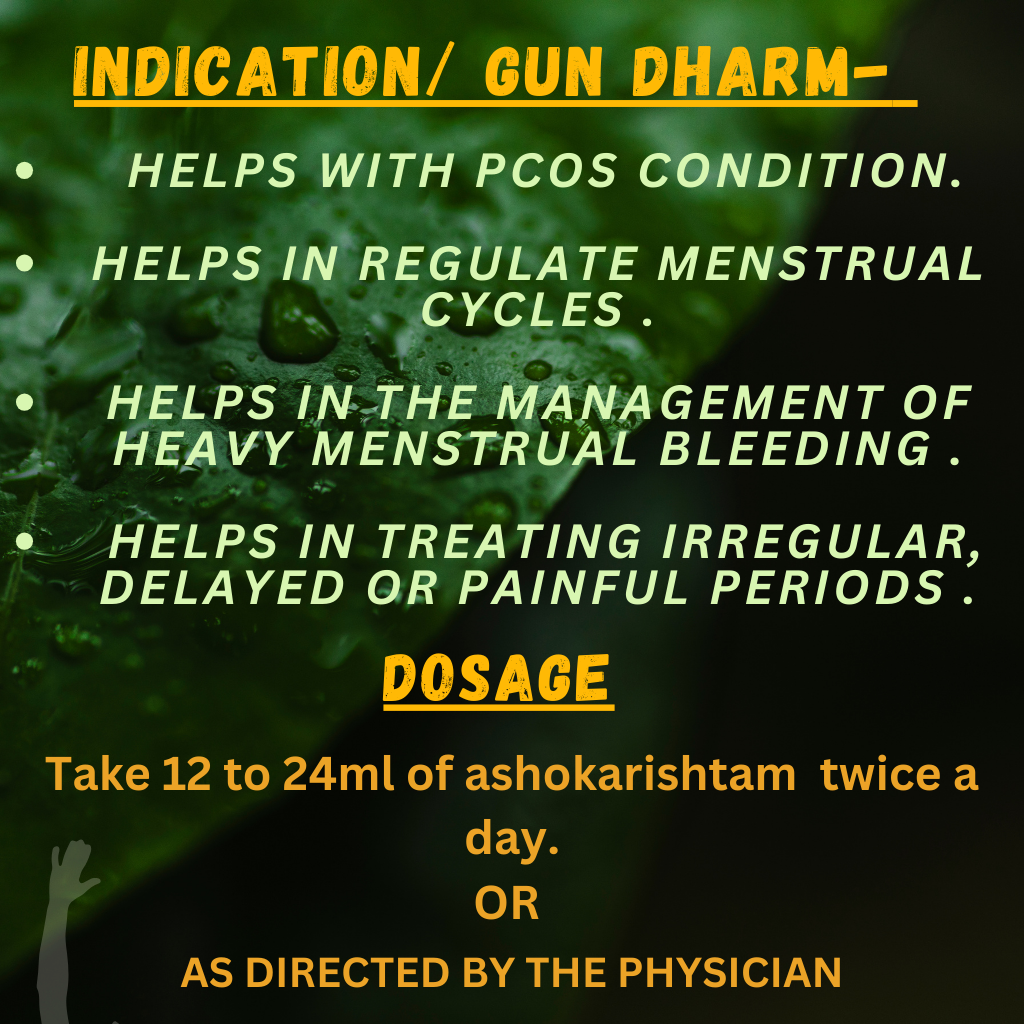 "Support Menstrual Health, Regulate Periods & Balance Hormones Naturally with Asokarishtam – Ayurvedic Uterine Tonic | Available at Cosmohit Ayurved"
