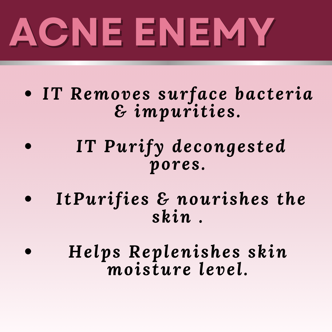 "Acne Enemy Face Wash Gel by Aimil Ayouthveda – Ayurvedic Face Cleanser for Clear & Pimple-Free Skin (100ML)