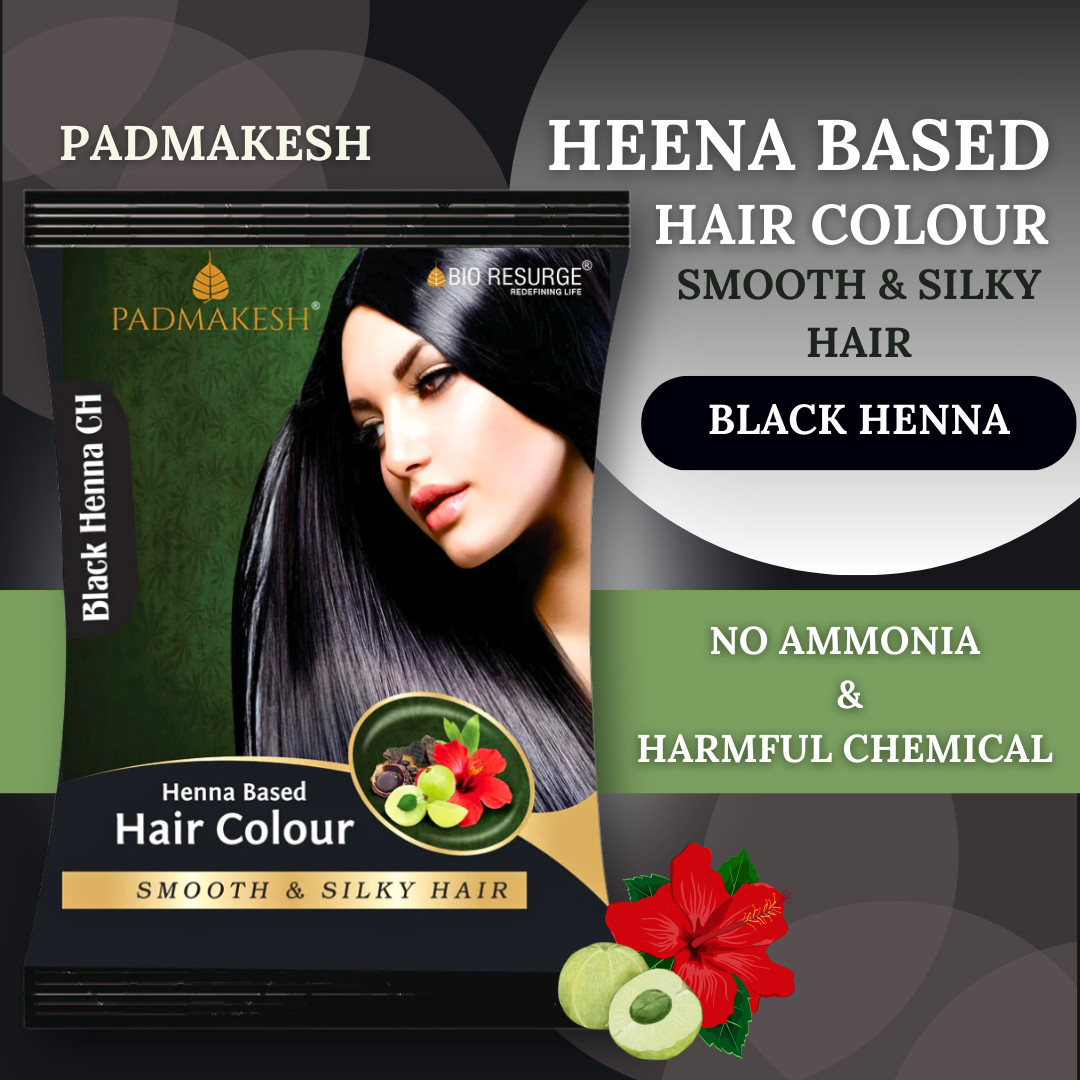 PADMAKESH AYURVEDIC HEENA BASED HAIR DYE ( PACK OF 20 ) ( BY BIO RESURGE , 15 GMS EACH )-Cosmoहित Ayurved