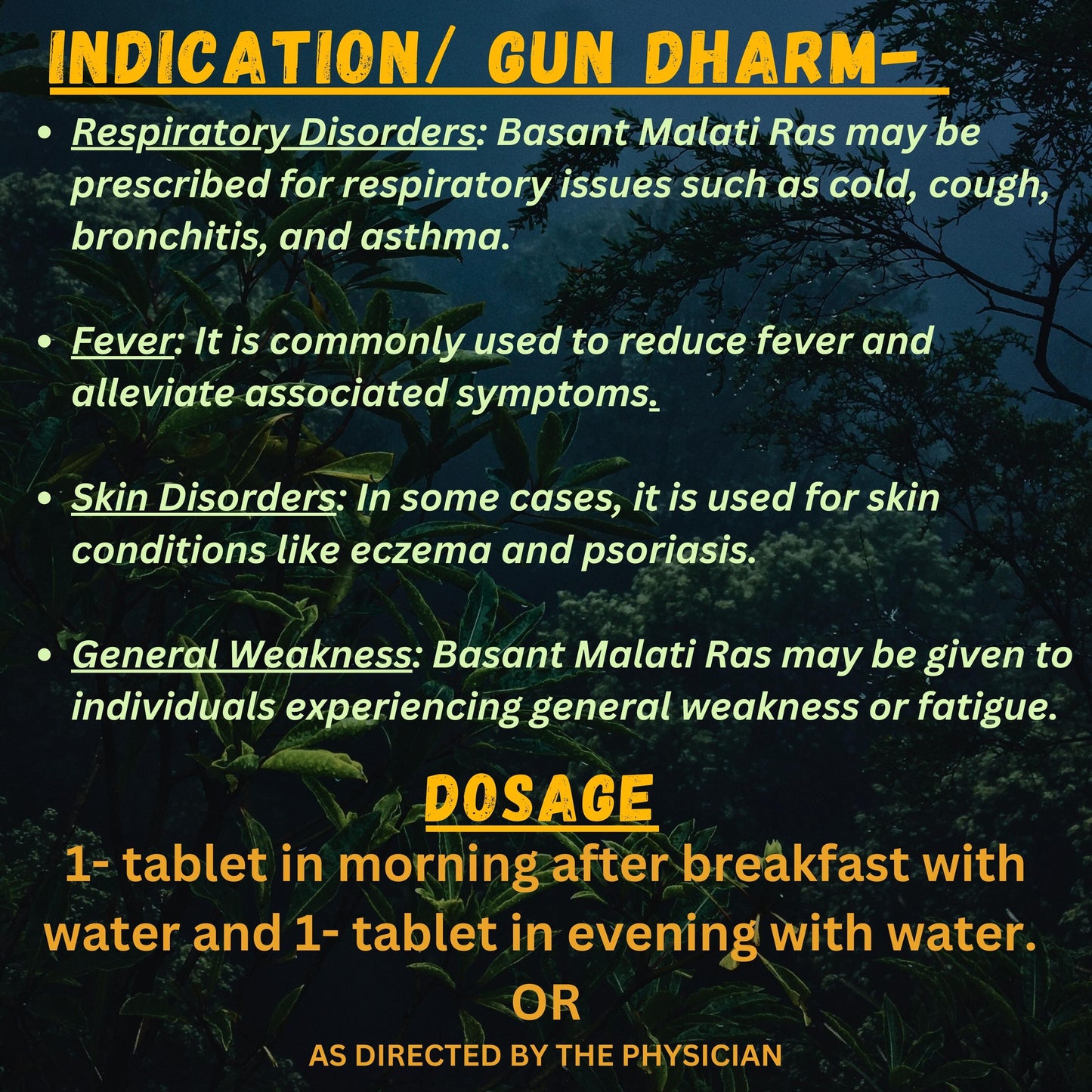 "Support Fever Management, Strengthen Immunity & Enhance Vitality with Basant Malati Ras Swarna Yukt – Ayurvedic Gold-Infused Formula | Available at Cosmohit Ayurved"