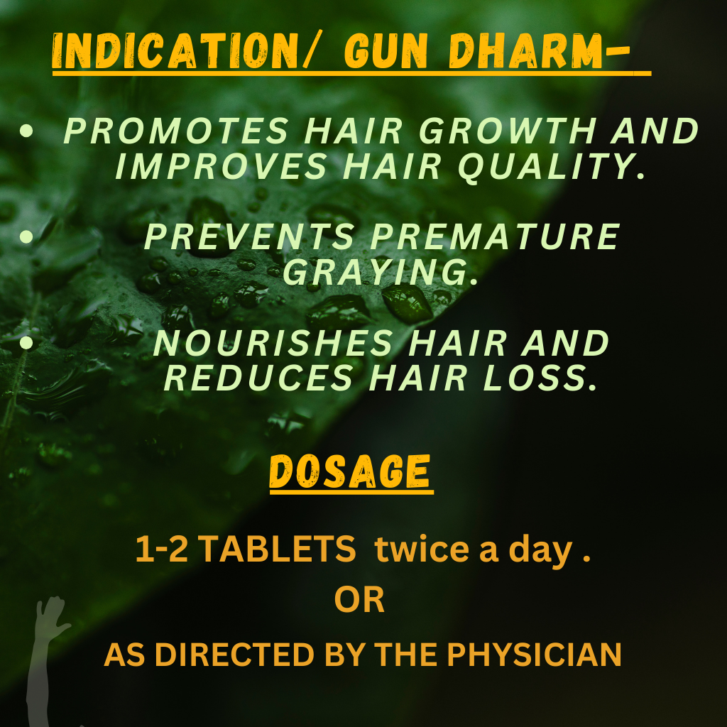 "Promote Hair Growth, Reduce Hair Fall & Strengthen Roots Naturally with Bhringaraj Tablets – Ayurvedic Hair Care Formula | Available at Cosmohit Ayurved"