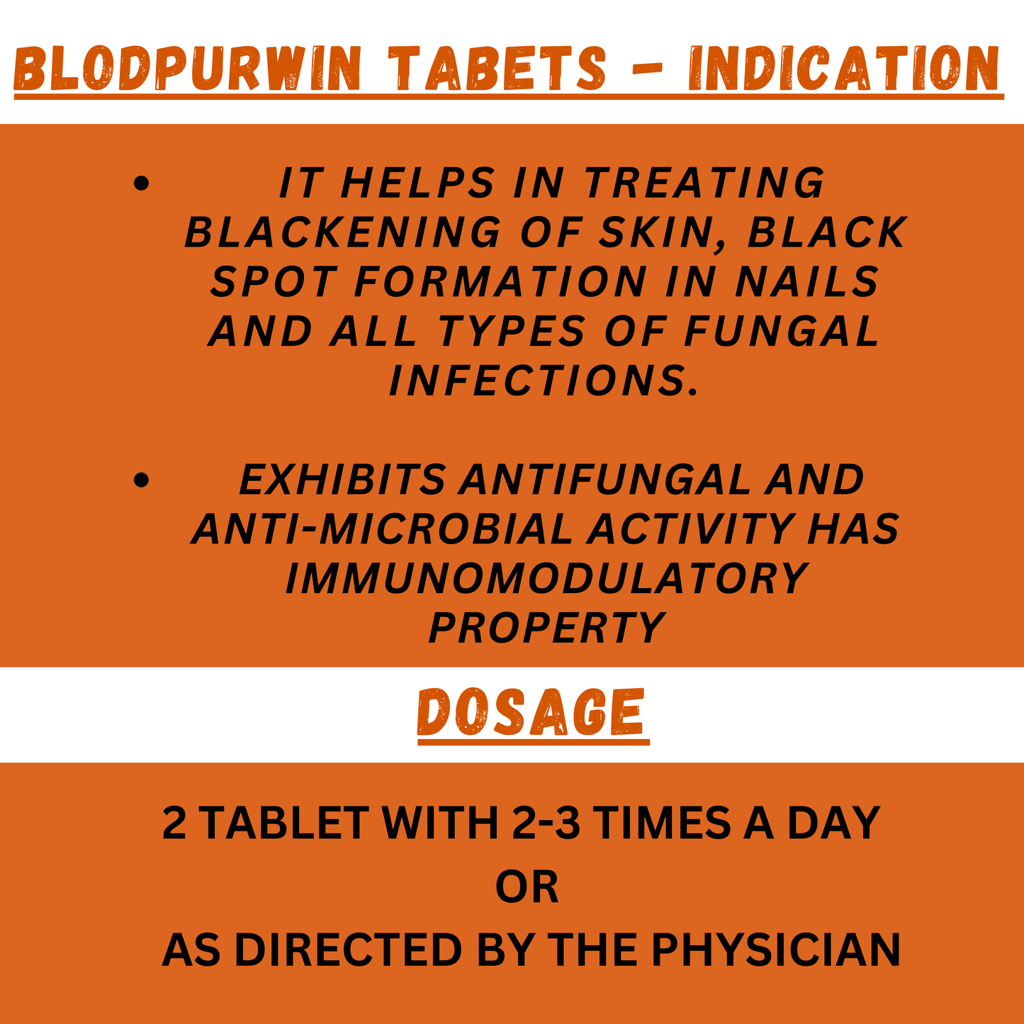 Blodpurwin Tablets by SKM Siddha & Ayurveda – Ayurvedic Blood Purifier for Skin Health & Fungal Infection Support (10x10 Tablets)