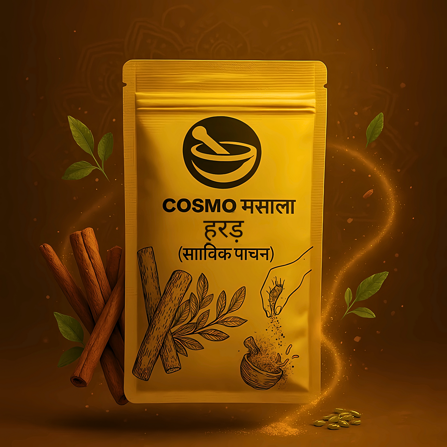 COSMO Masala Harad (सात्विक पाचन) – 50g Ayurvedic Digestive Support for Acidity, Constipation & Travel-Induced Nausea – Natural Stomach Relief | Available at Cosmohit Ayurved