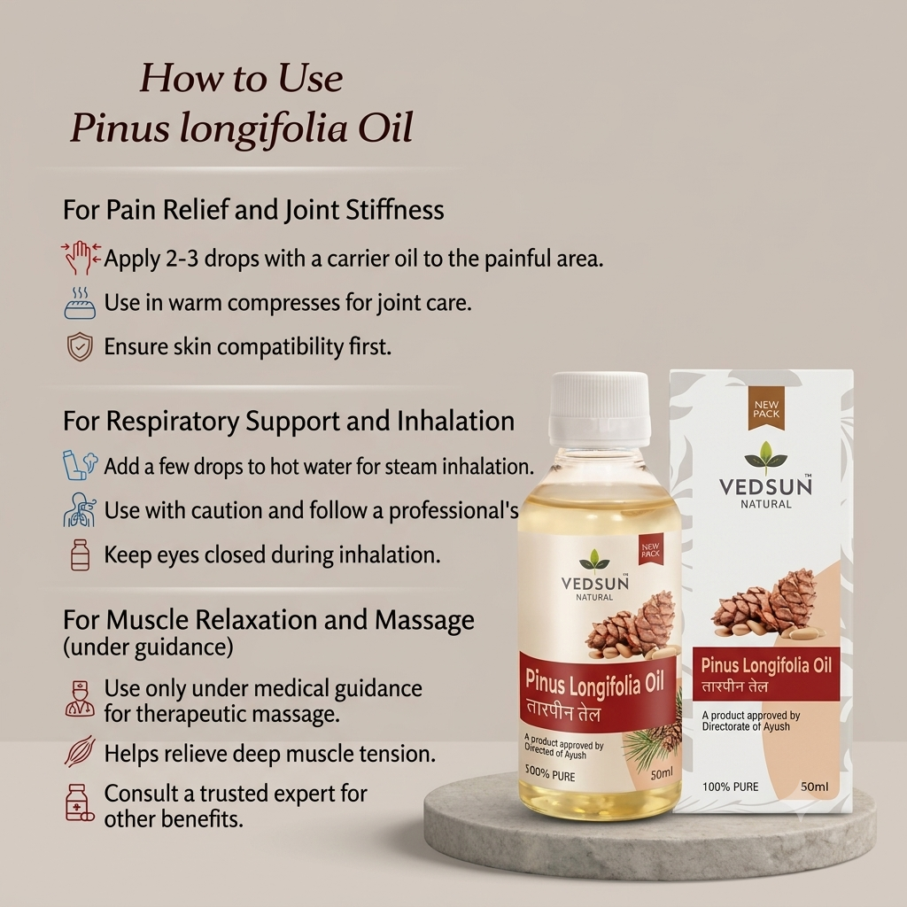 Natural Pinus Longifolia Oil | 50ml ( by vedsun )