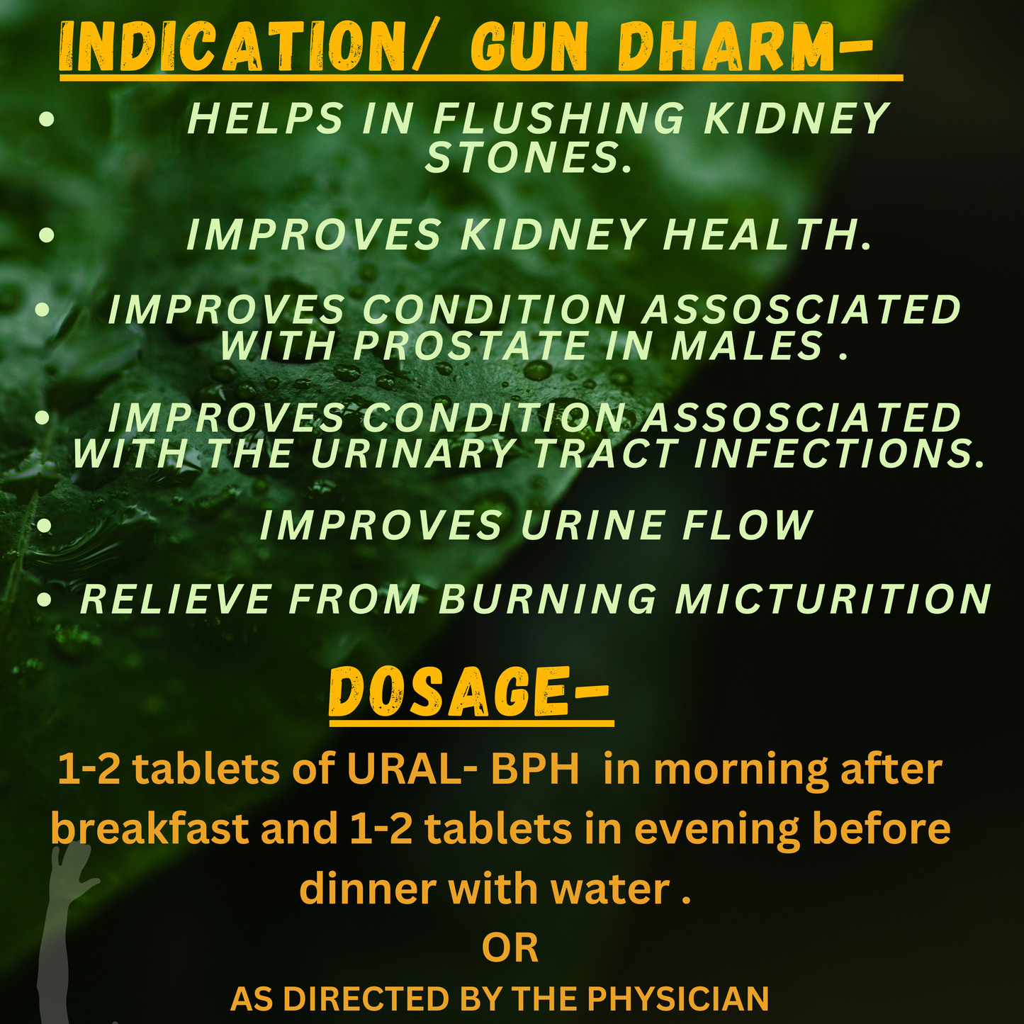 URAL-BPH (By- VASU HEALTHCARE, 60- CAPSULES)-Cosmoहित Ayurved