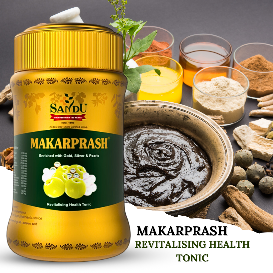 MAKARPRASH ( BY SANDU PHARMACEUTICALS , 1KG)-Cosmoहित Ayurved