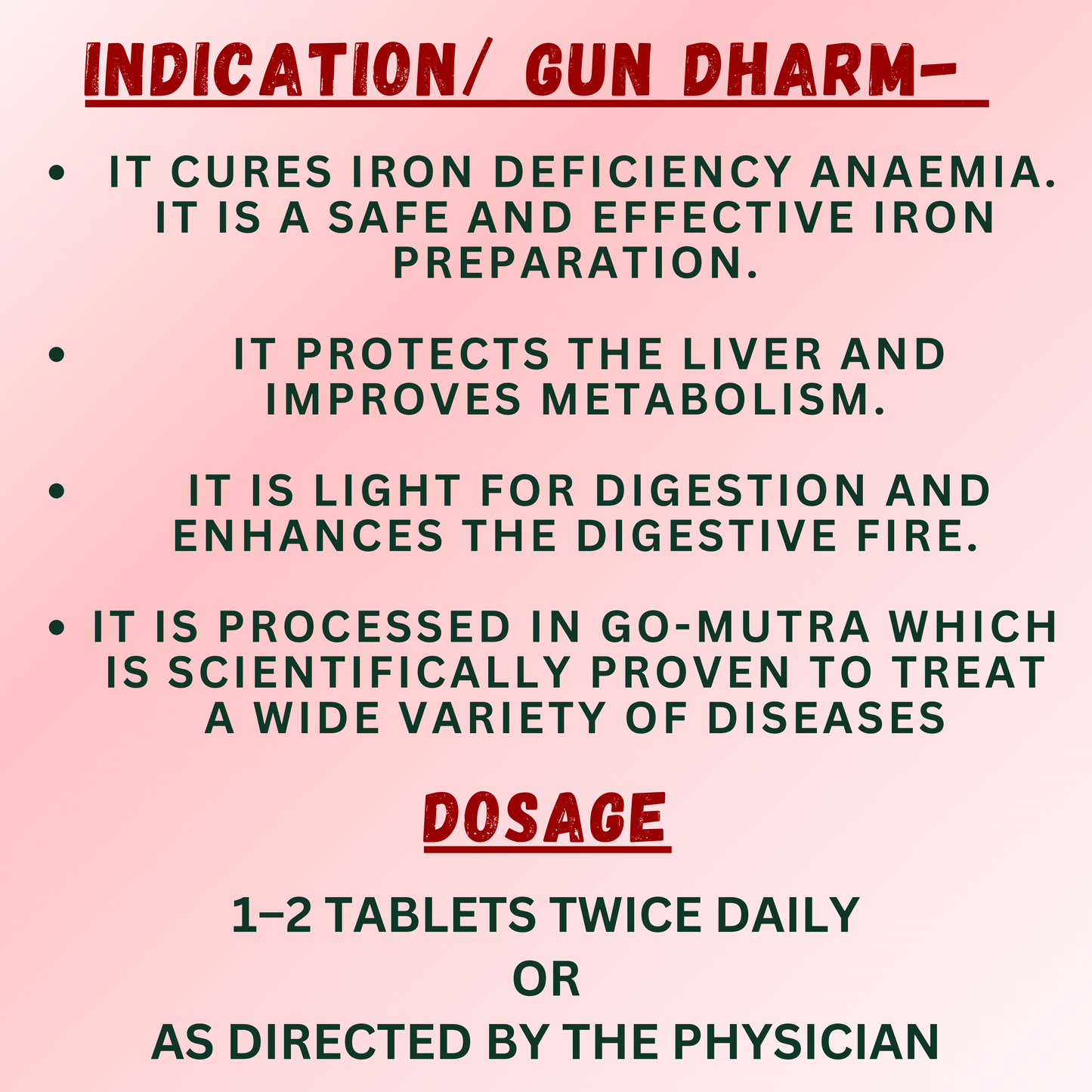 Shothari Mandoor by Sharmayu – Ayurvedic Iron Supplement (4000 Tablets)-Cosmoहित Ayurved