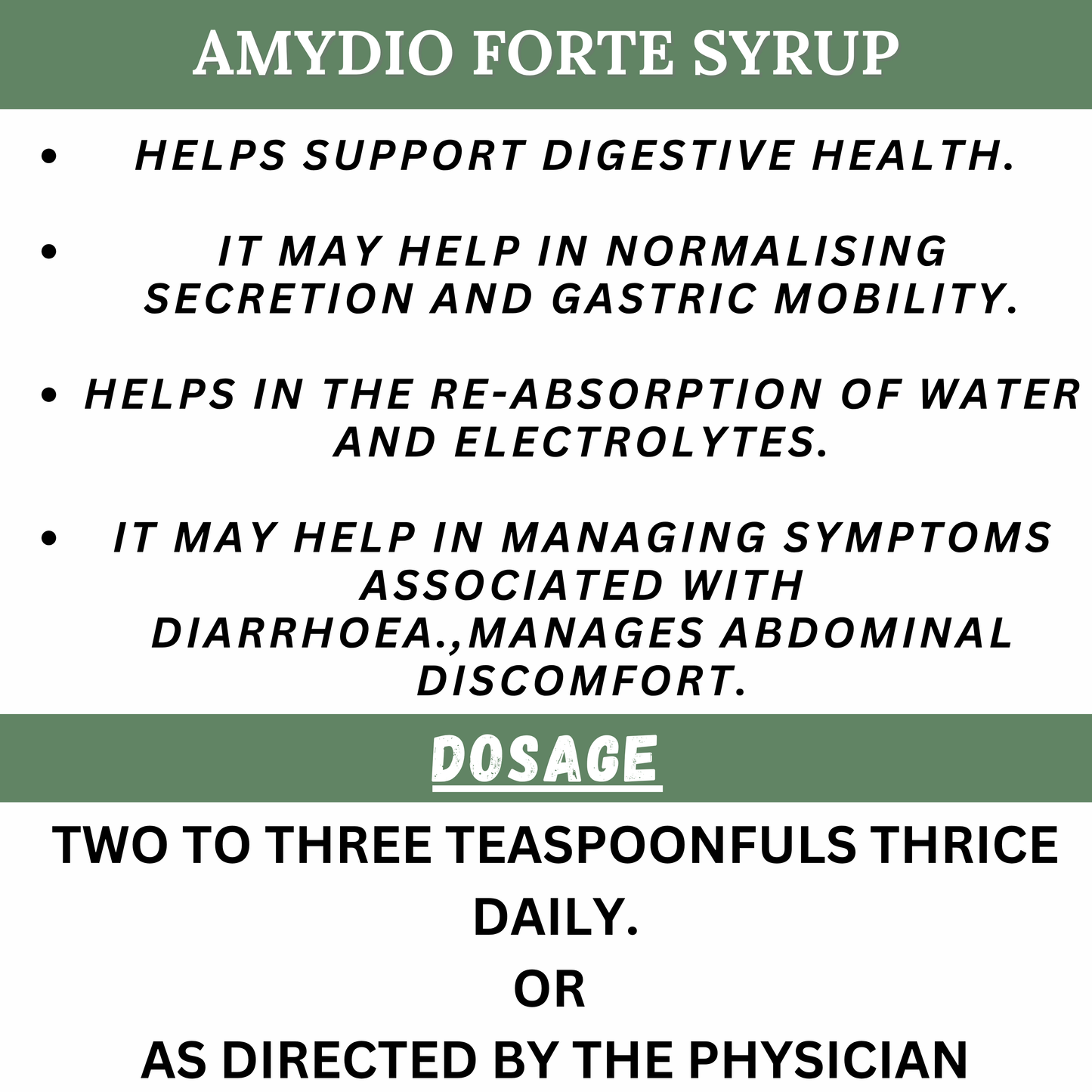 "Amil Amydio Forte Syrup – Natural Ayurvedic Formula for Indigestion, Gut Cleanse & Hydration Support – 100 ml with Dosage Instructions | Buy Online at Cosmohit Ayurved"