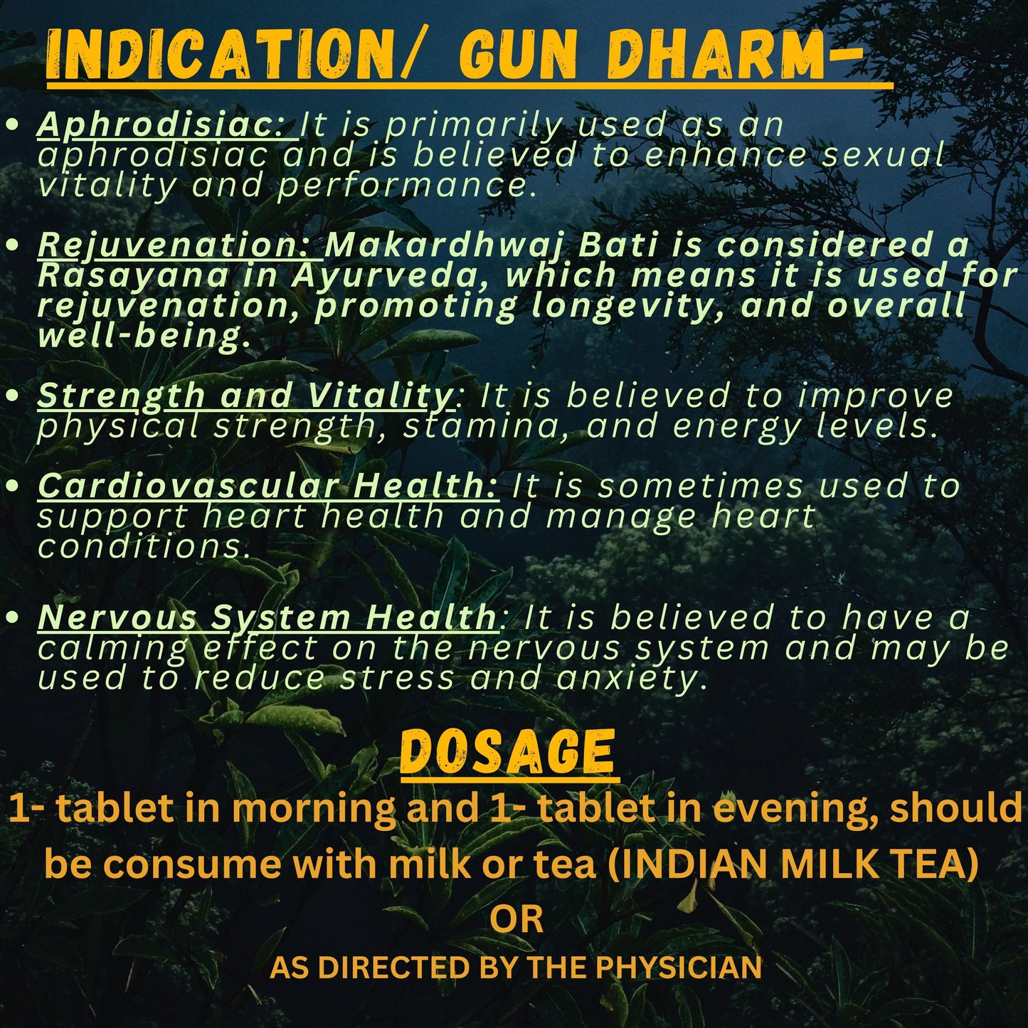 MAKARDHWAJ BATI (sexual vitality) (By- SHARMAYU, 40- Tablets)-Cosmoहित Ayurved