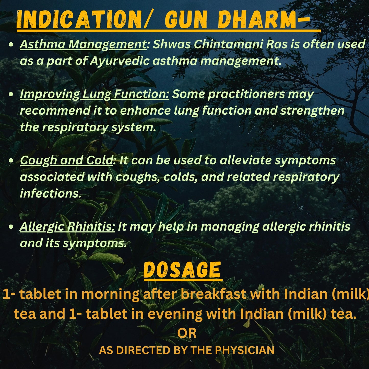 SHAWAS CHINTAMANI RAS (By- SHARMAYU, 10- Tablets)-Cosmoहित Ayurved
