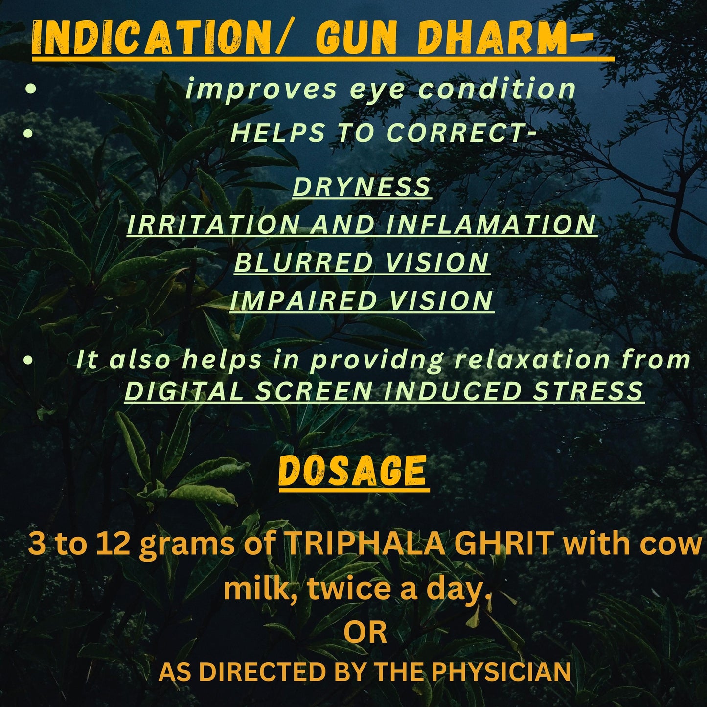 TRIPHALA GHRIT (By- BAIDYANATH, 100- Grams)-Cosmoहित Ayurved