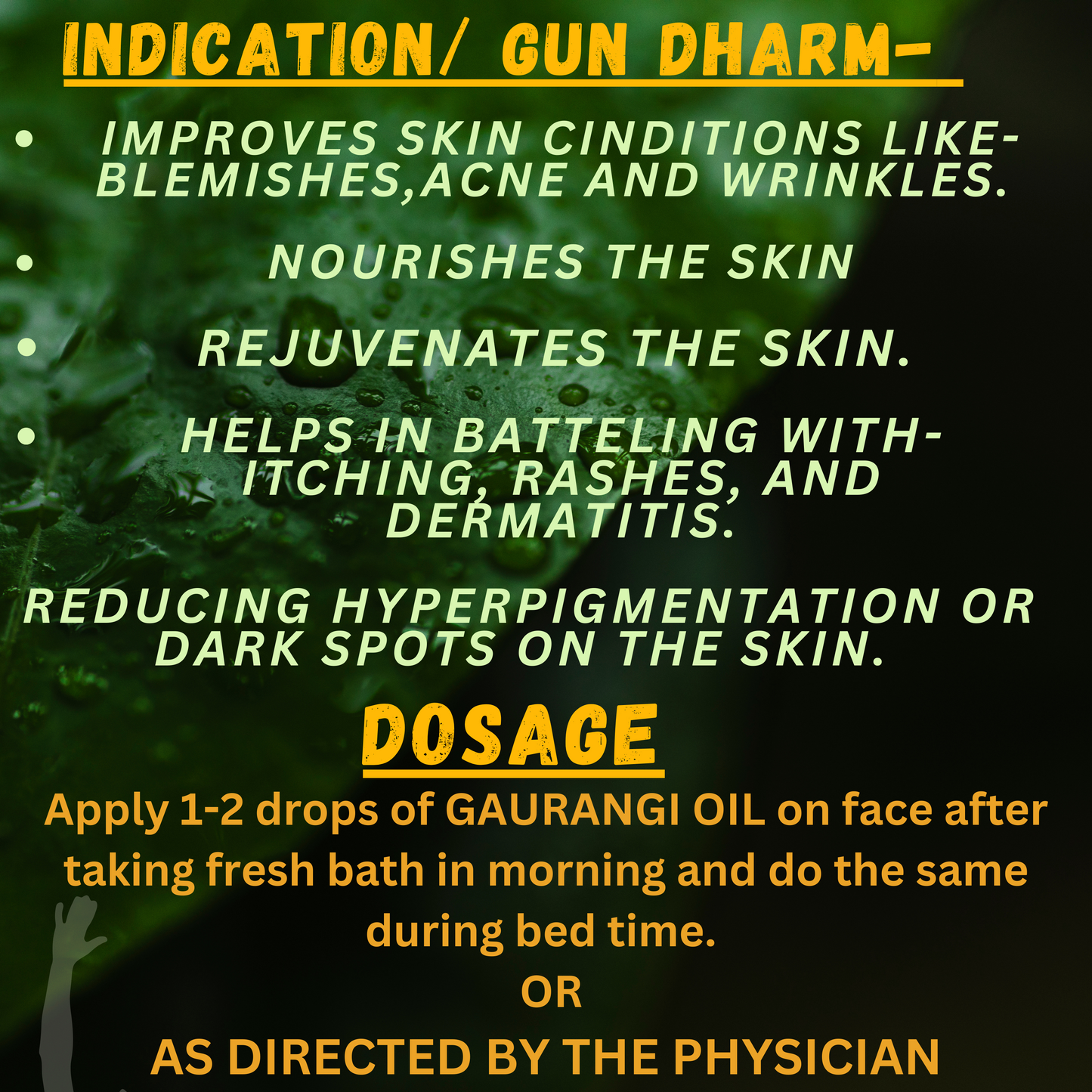 GAURANGI OIL ( for acne & pigmentation) (By- SANATAN AYURVEDASHRAM, 100- ML)-Cosmoहित Ayurved