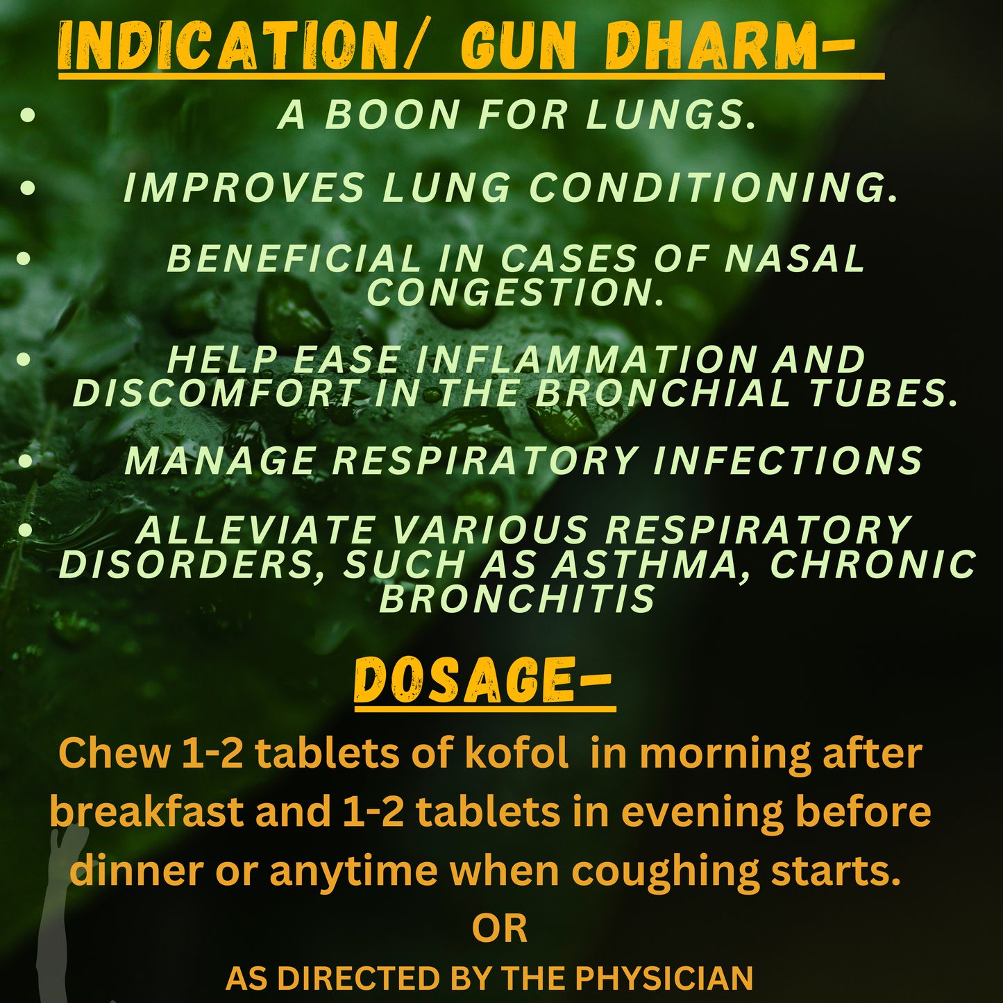 KOFOL (By- VEDISTRY, 60- Tablets)-Cosmoहित Ayurved