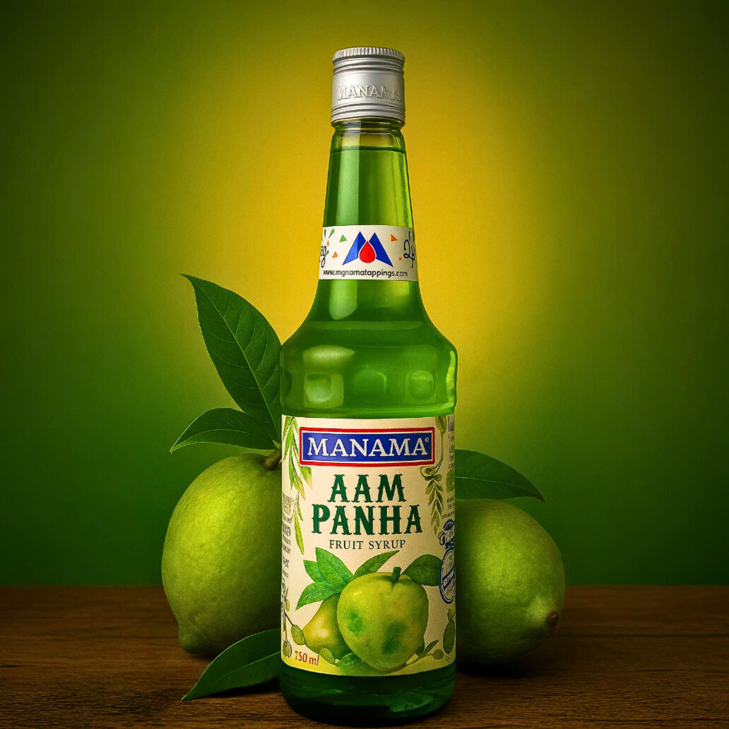Manama Aam Panna Fruit Syrup – Refreshing Raw Mango Sharbat for Summer | 750 ml | Digestive & Cooling Drink
