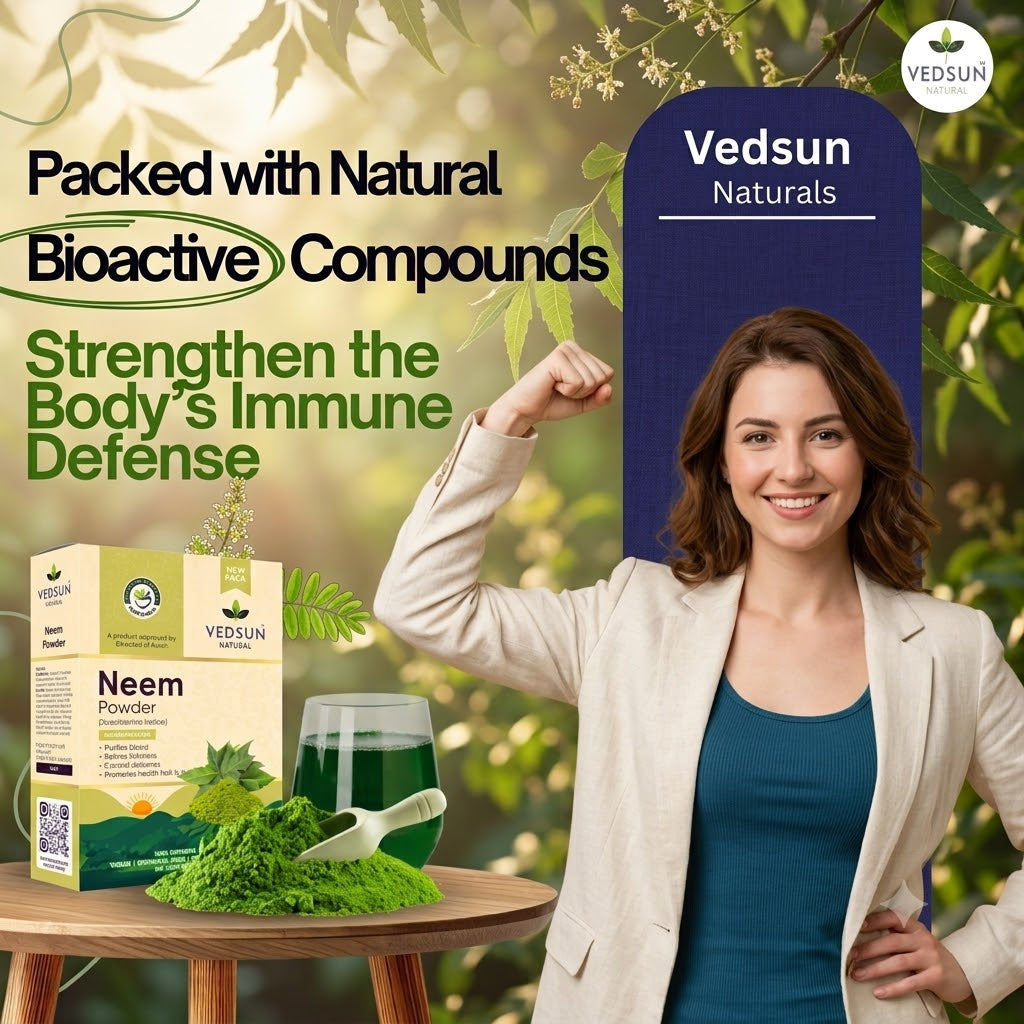 Pure Neem Leaf Powder for Hair & Skin | Natural Dandruff Care 100gm