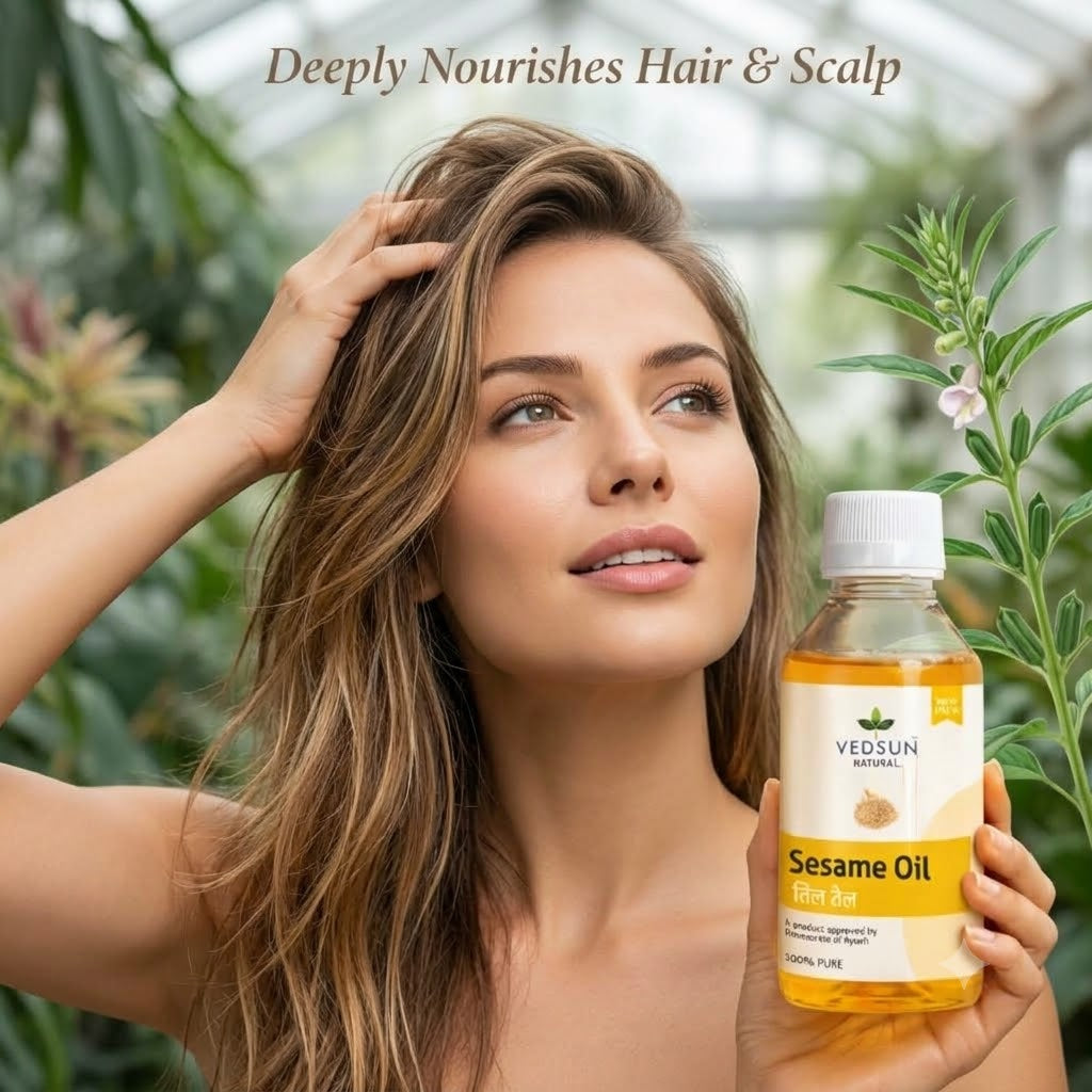Vedsun Pure Sesame Oil (Til Oil) –  natural , Hair & Skin Care 100ml