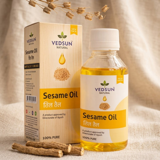 Vedsun Pure Sesame Oil (Til Oil) –  natural , Hair & Skin Care 100ml
