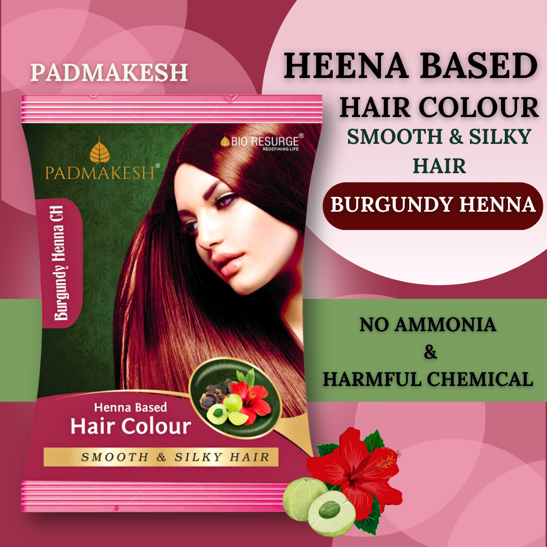 PADMAKESH AYURVEDIC HEENA BASED HAIR DYE ( PACK OF 20 ) ( BY BIO RESURGE , 15 GMS EACH )