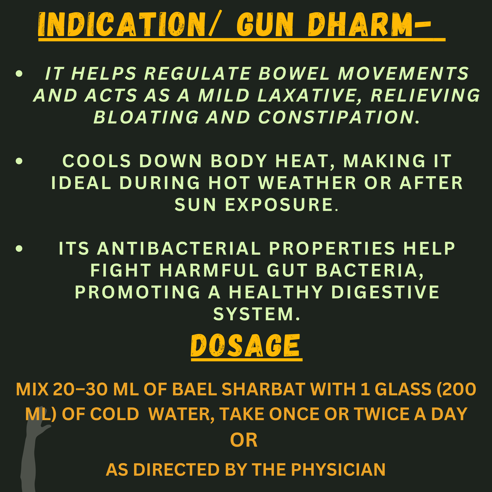 "Natural Body Coolant & Digestive Tonic – Bael Sharbat for Improved Digestion, Acidity Relief & Hydration – Jaggi Pharma" 