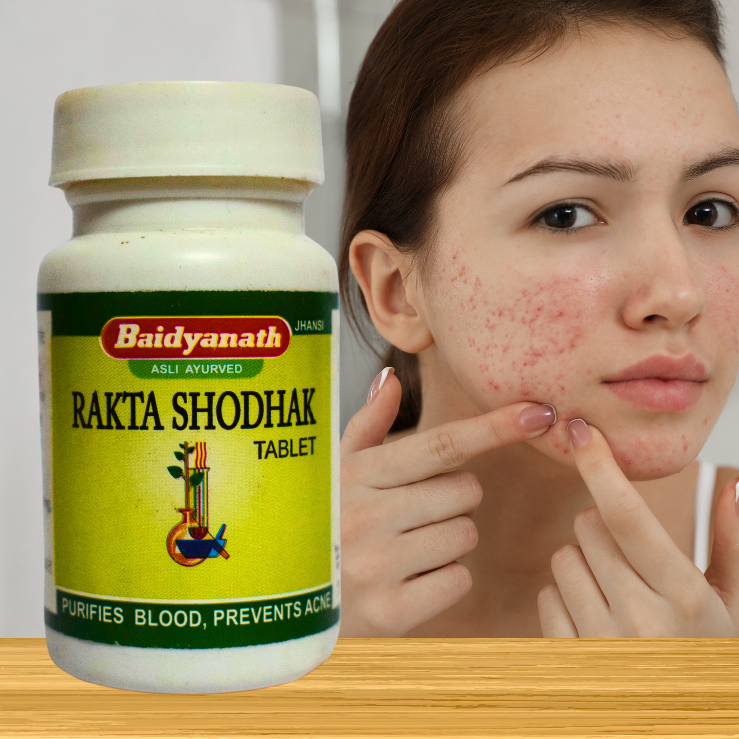 Baidyanath Raktoshodhak – Ayurvedic Blood Purifier Tablets for Clear Skin & Detox | 50 Tablets Pack