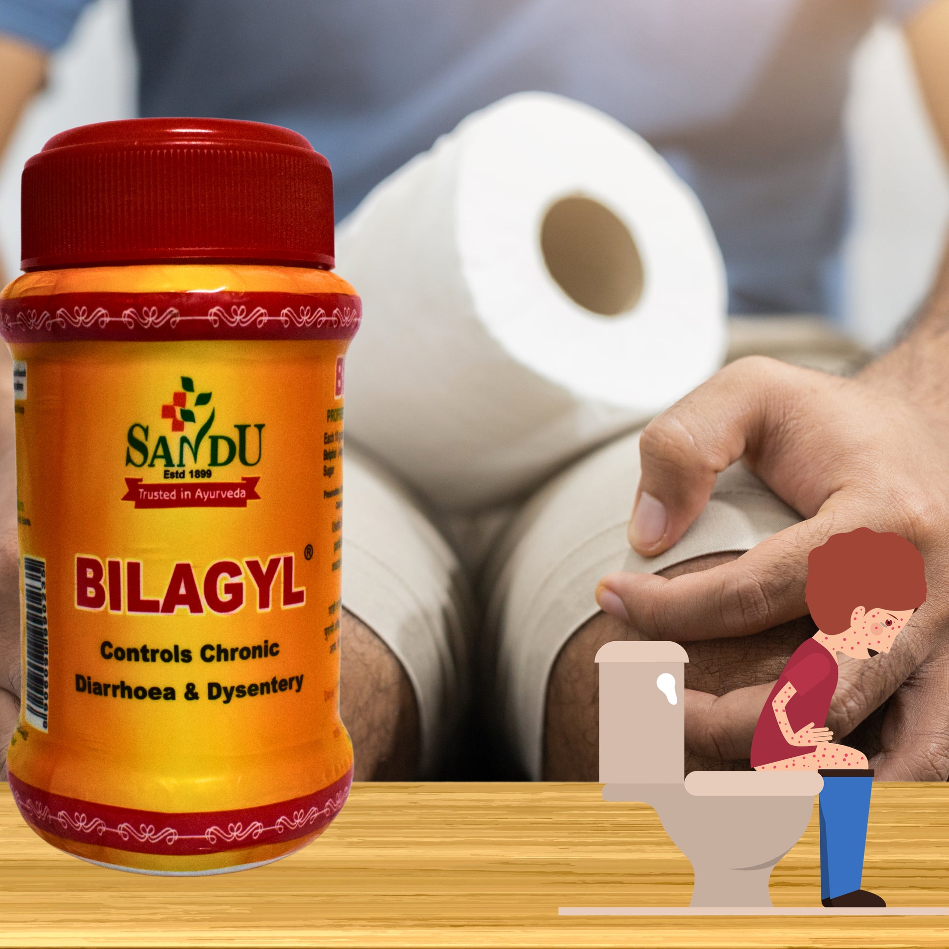 "Bilagyl Bel Ki Chatni by Sandu Pharmaceuticals – Ayurvedic Digestive Chutney with Bael Fruit for Gut Health | Buy Online at Cosmohit Ayurved (250g)"