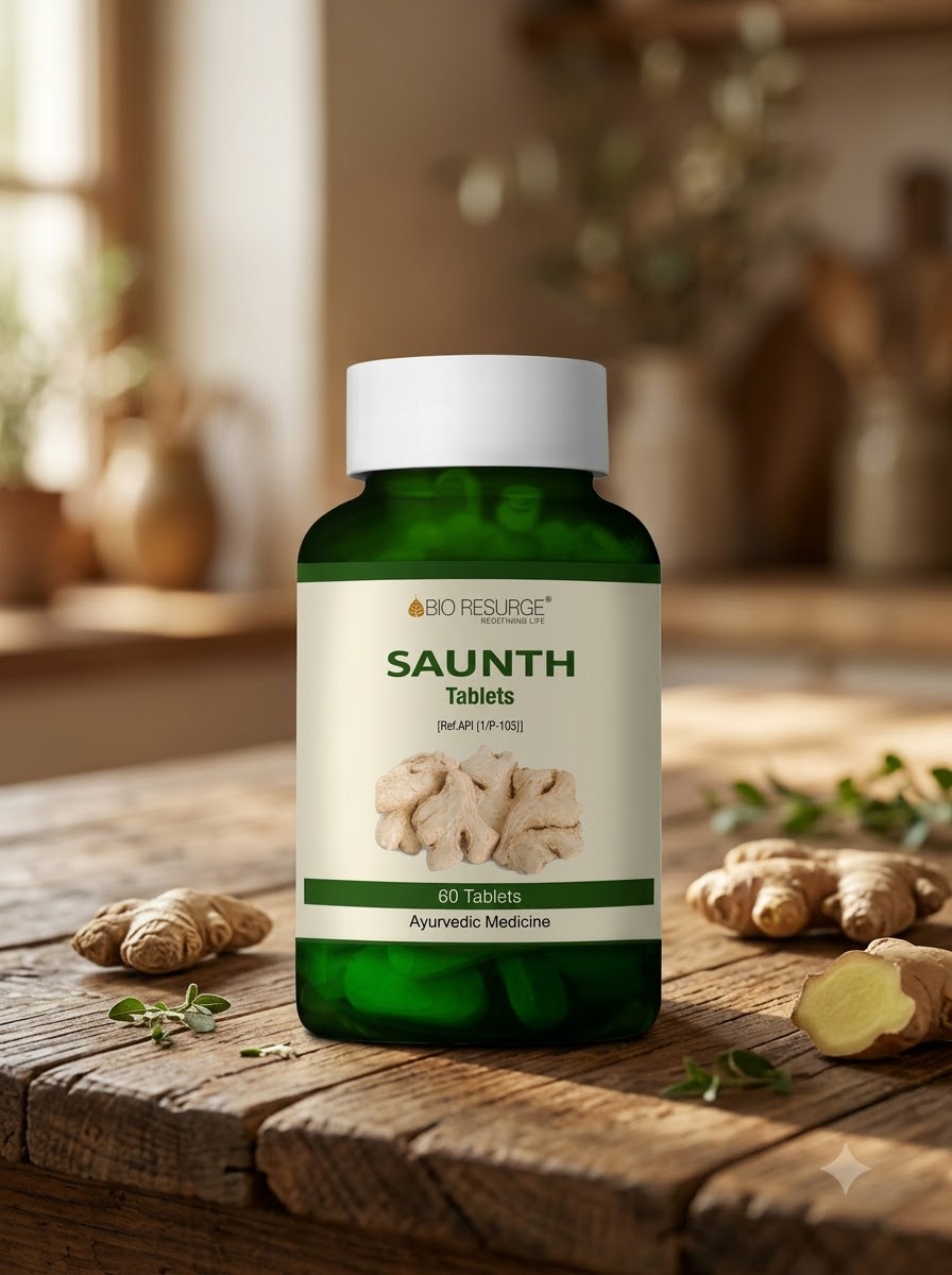 Pure Saunth  Tablets for Digestion – 60 Tabets | (by Bio Resurge)