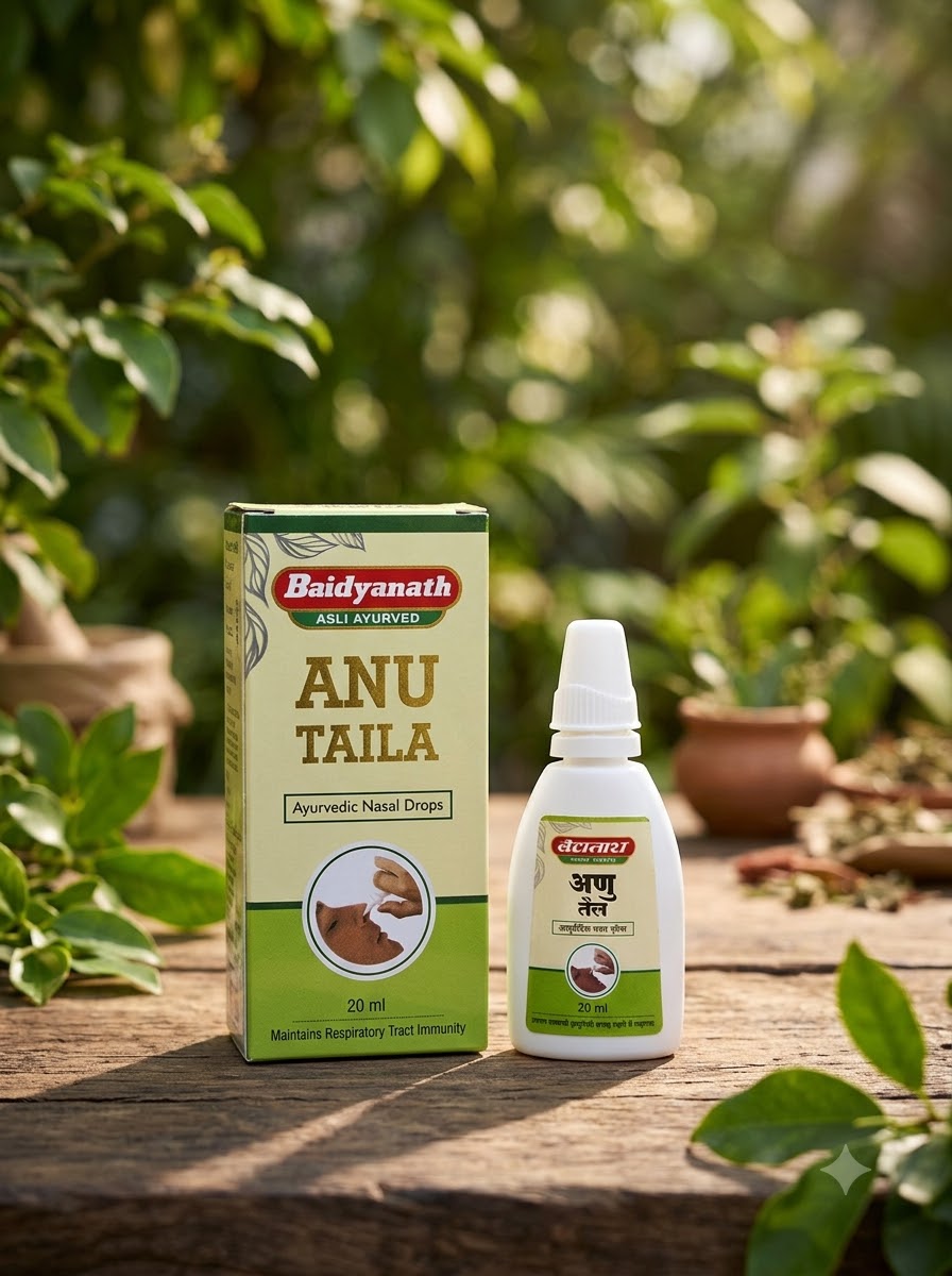 Baidyanath Anu Taila Ayurvedic Nasal Oil Drops 20ml