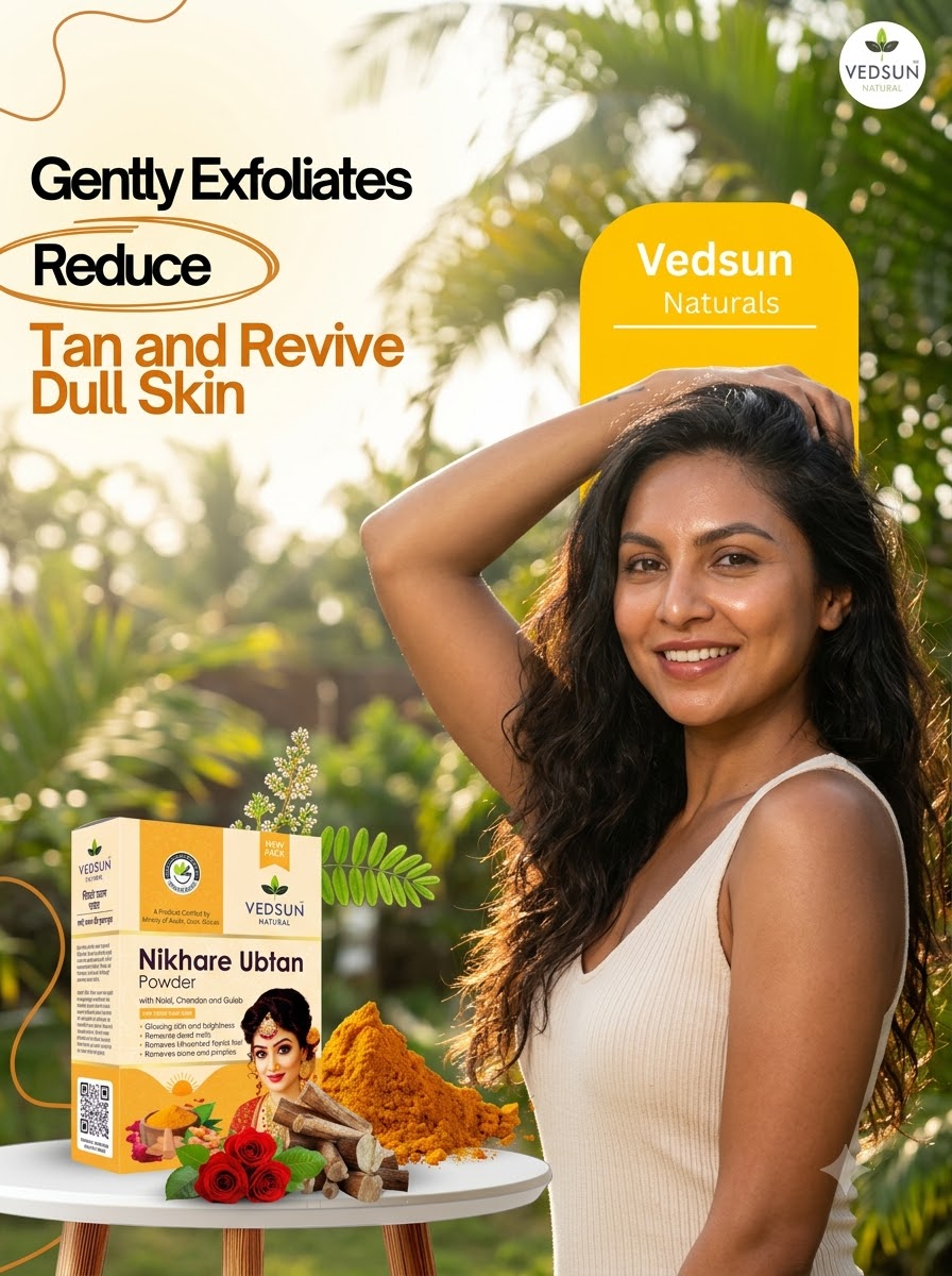 Natural Nikhare Ubtan Powder For Glowing Skin 100g ( by vedsun )