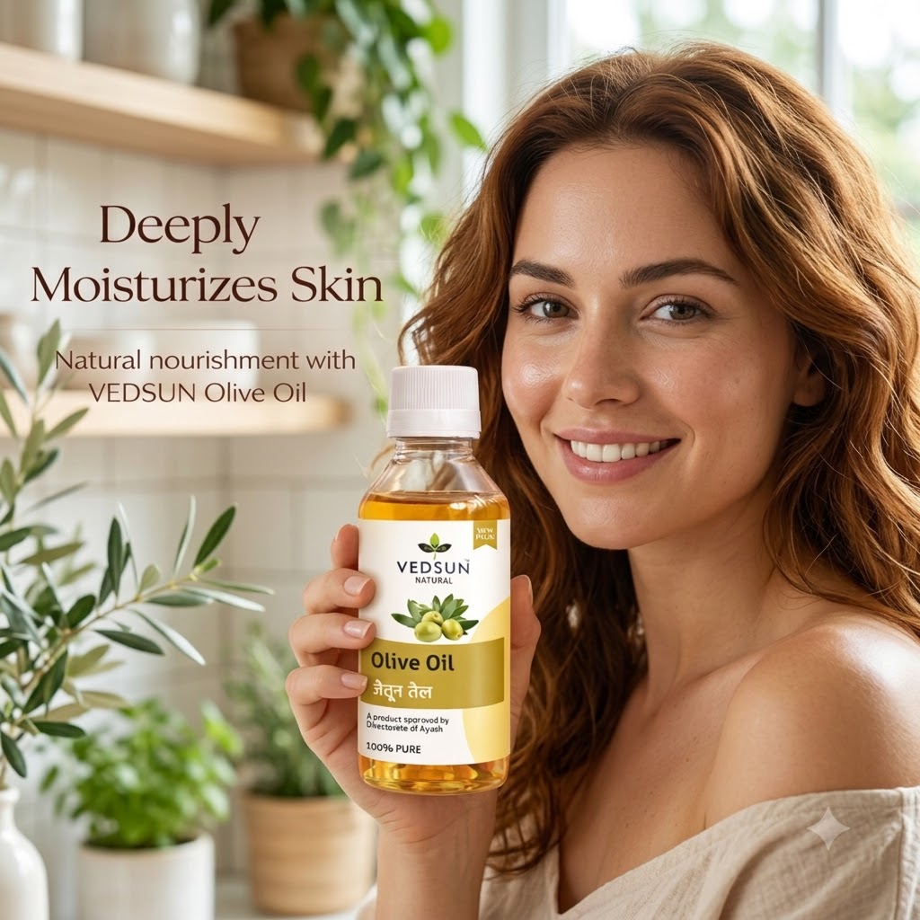 Natural Olive Oil | Extra Virgin Oil for Hair, Skin 50ml ( by vedsun)