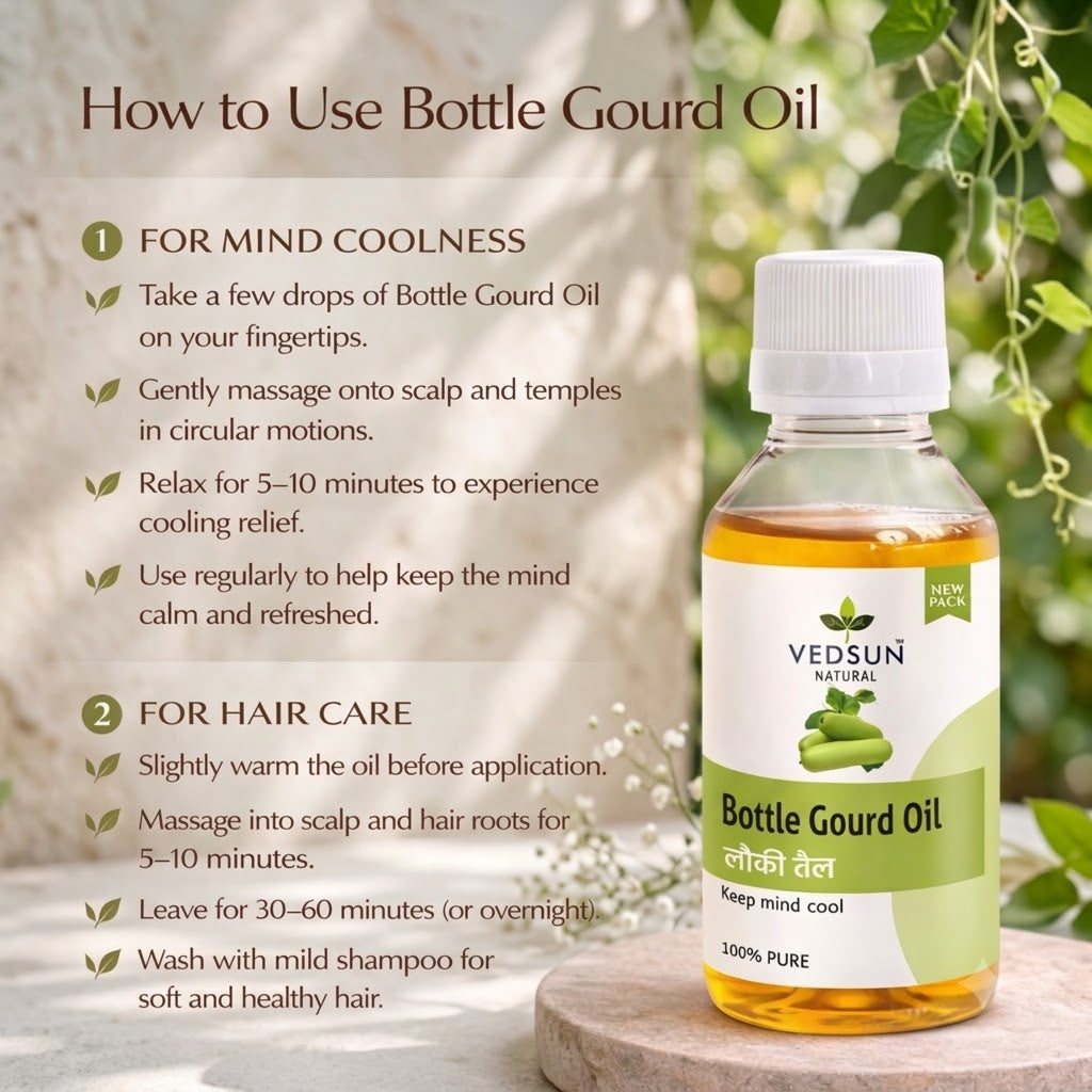 Natural Lauki Oil | Hair Nourishment & Scalp Care 100ml ( by vedsun)