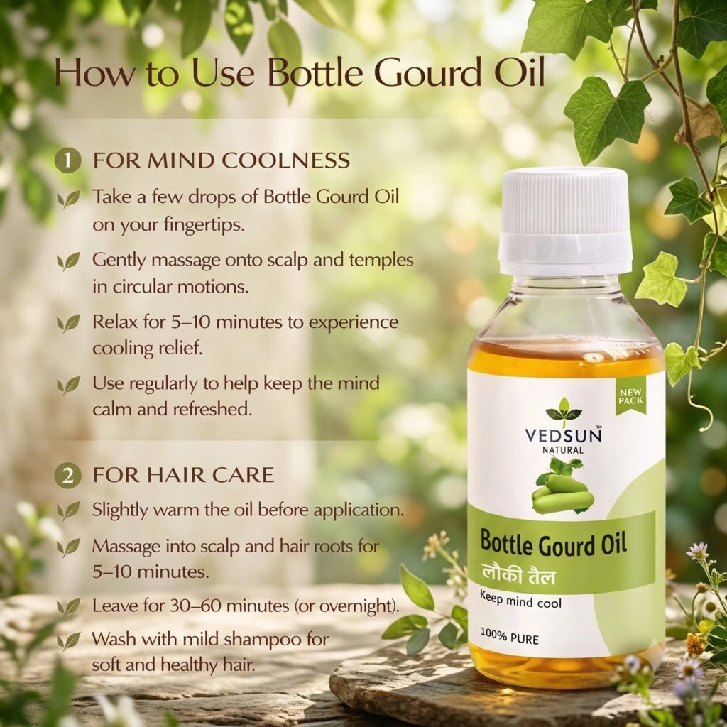 Natural Lauki Oil | Hair Nourishment & Scalp Care 100ml ( by vedsun)