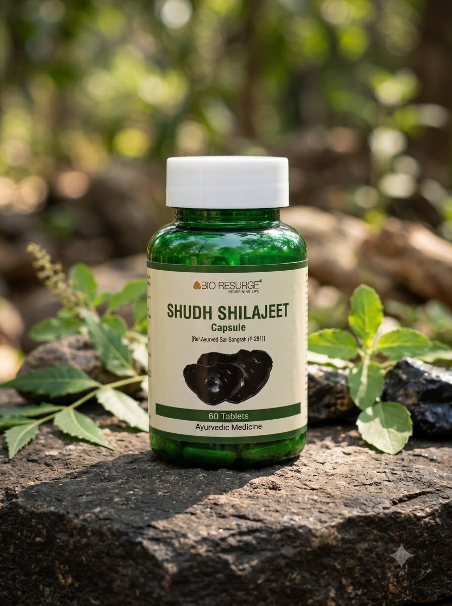 Shudh Shilajeet Capsules 400mg(60 tablets), by bio resurge