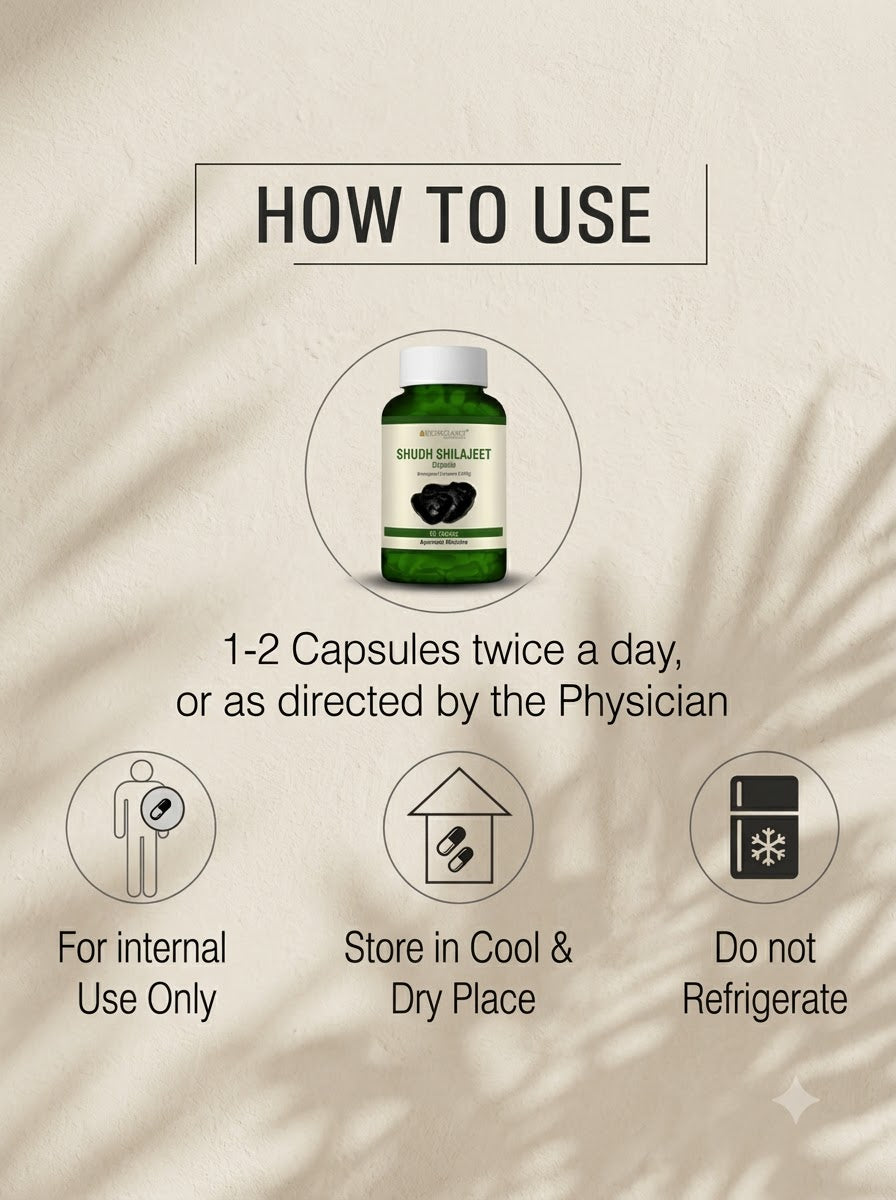 Shudh Shilajeet Capsules 400mg(60 tablets), by bio resurge