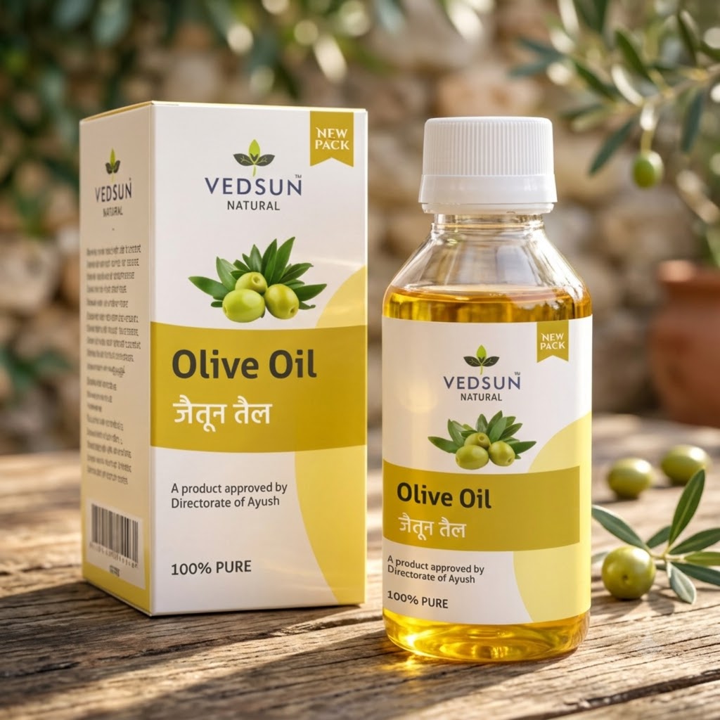 Natural Olive Oil | Extra Virgin Oil for Hair, Skin 50ml ( by vedsun)