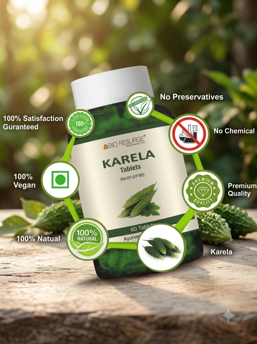 Karela Tablets 750mg | Metabolic Wellness Support (by-Bio Resurge)