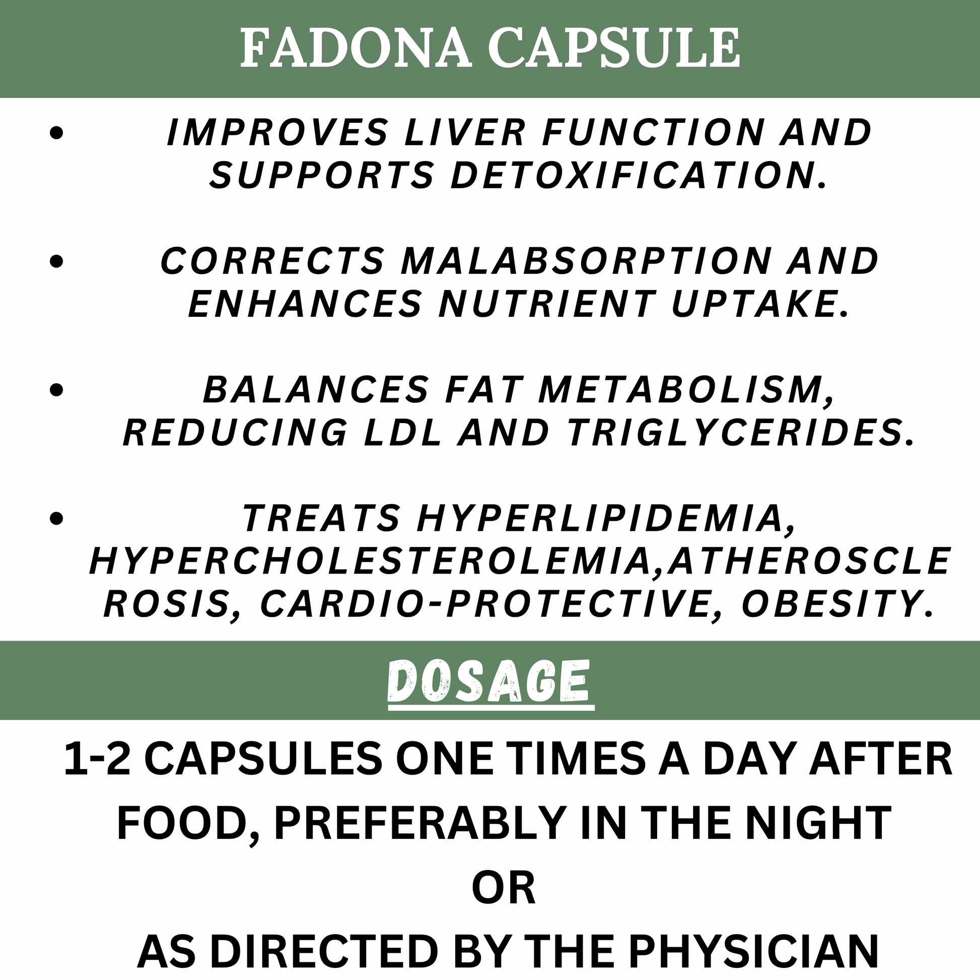 "Ayukalp Fadona Capsules – Ayurvedic Formula for Liver Health, Fat Reduction & Heart Protection – 30 Capsules with Dosage Instructions | Shop Natural Detox at Cosmohit Ayurved"