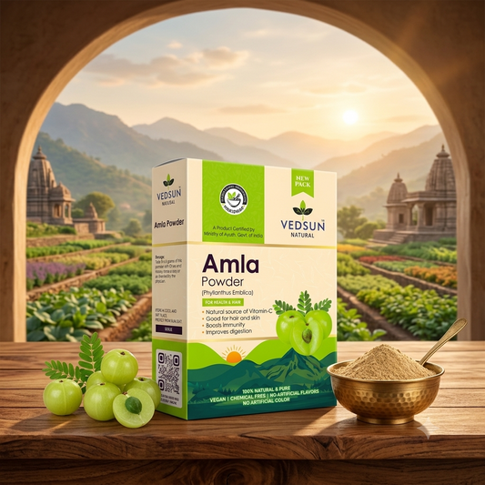 Vedsun Pure Amla Powder Natural Indian Gooseberry for Hair & Skin 100g