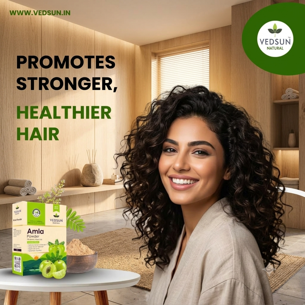 Vedsun Pure Amla Powder Natural Indian Gooseberry for Hair & Skin 100g
