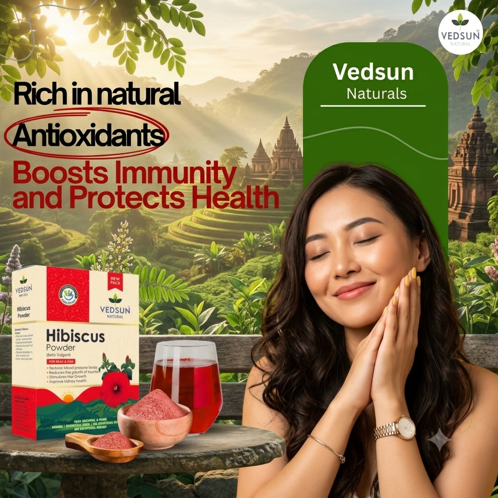 Vedsun Hibiscus Powder | Natural Hair Growth & Scalp Care 100g