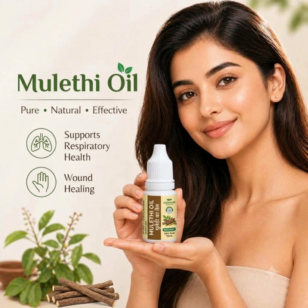Pure Mulethi Oil | Natural Skin Glow & Skin Care 50ml ( by vedsun)