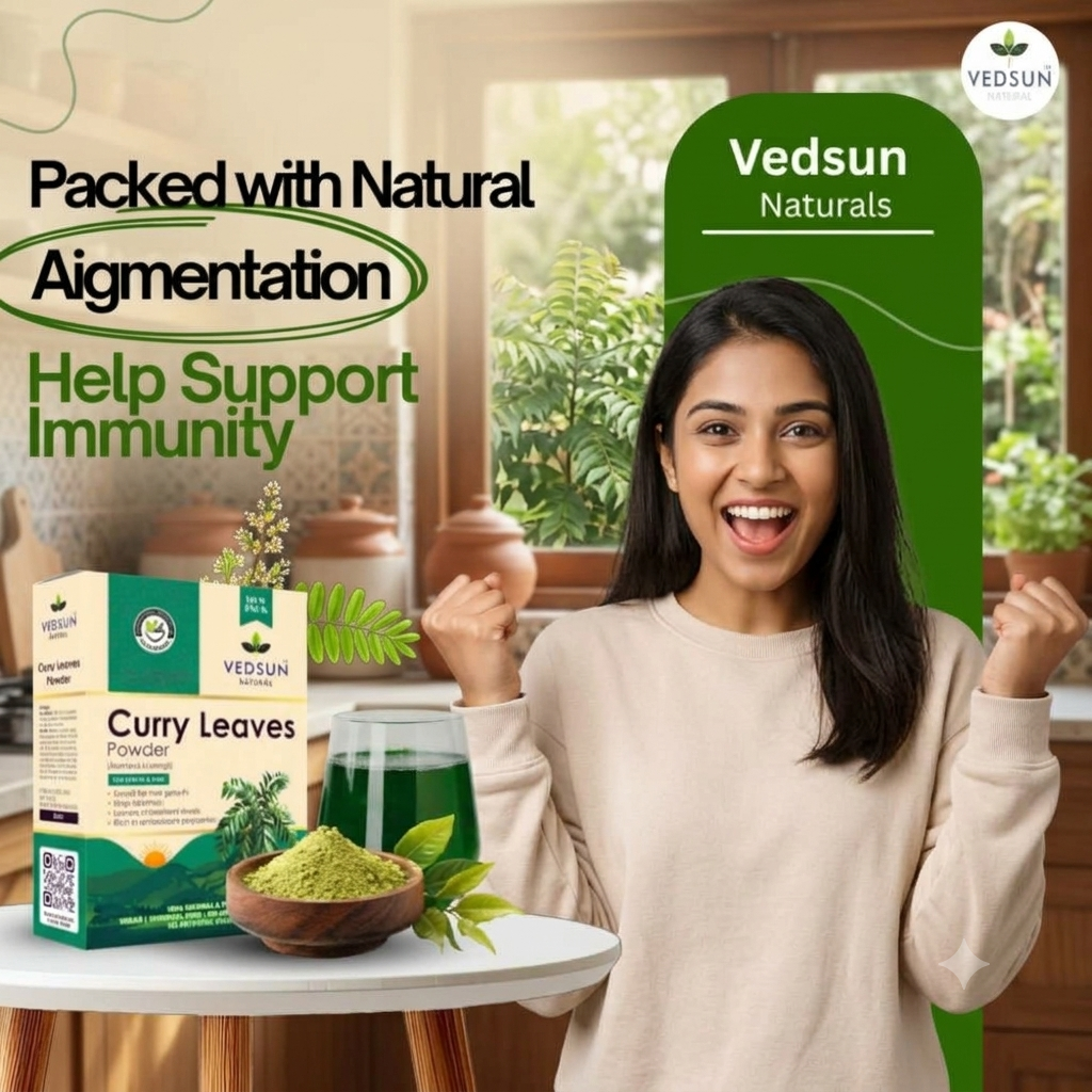 Natural Curry Leaves Powder for Hair & Scalp Care 100g ( by Vedsun )