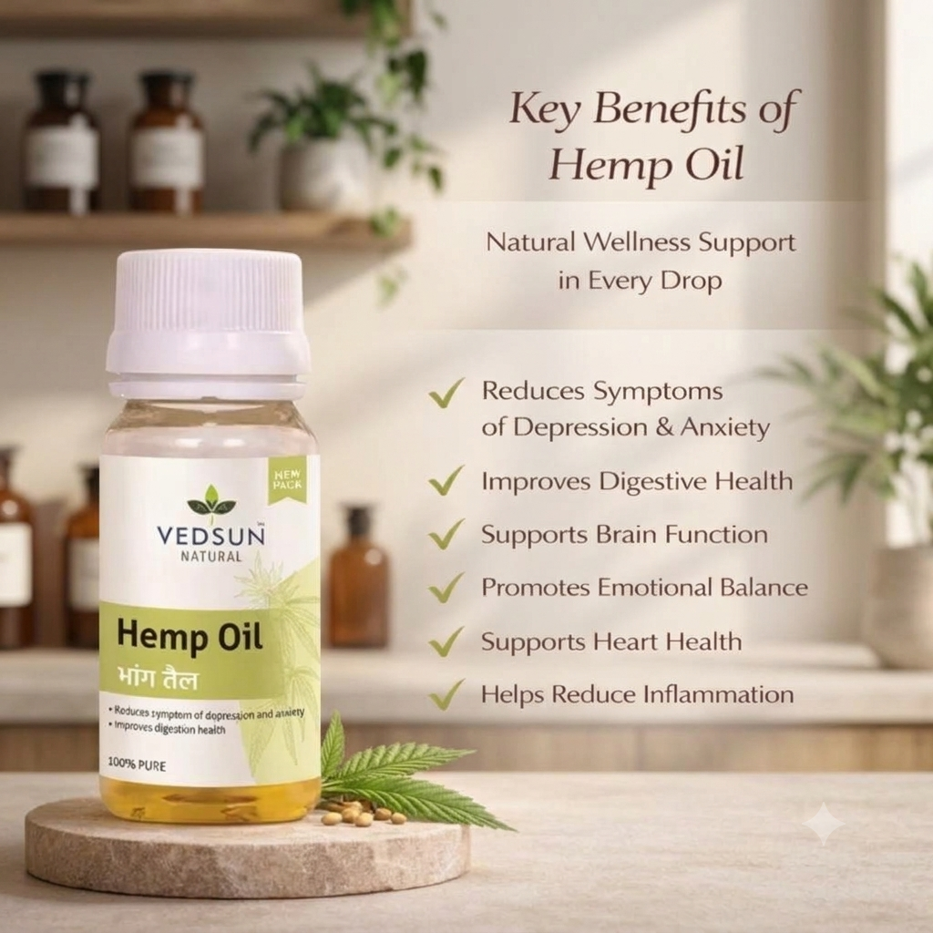 Vedsun Natural Hemp  Oil | Skin & Hair Care | 25ml ( by vedsun )