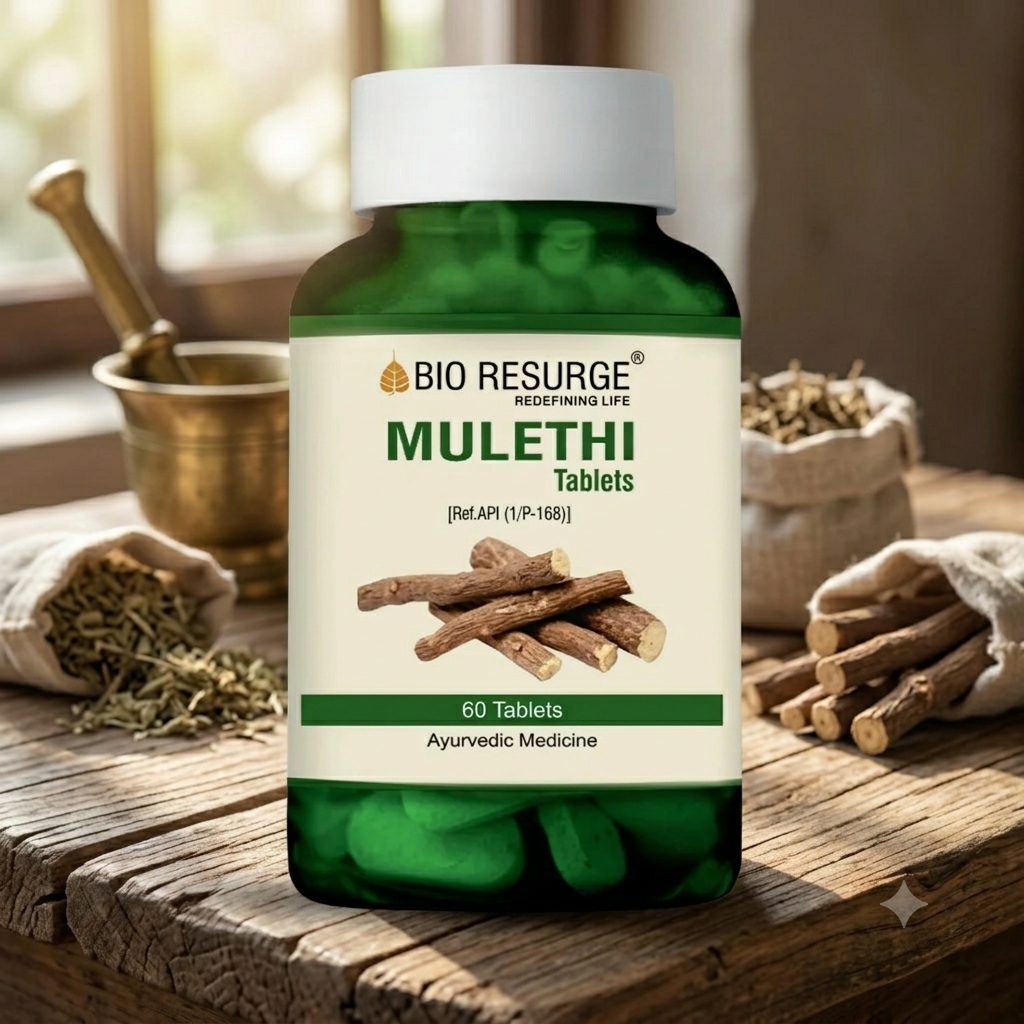 Mulethi Tablets |  Digestive Support -60 Tablets ( bio resurge)