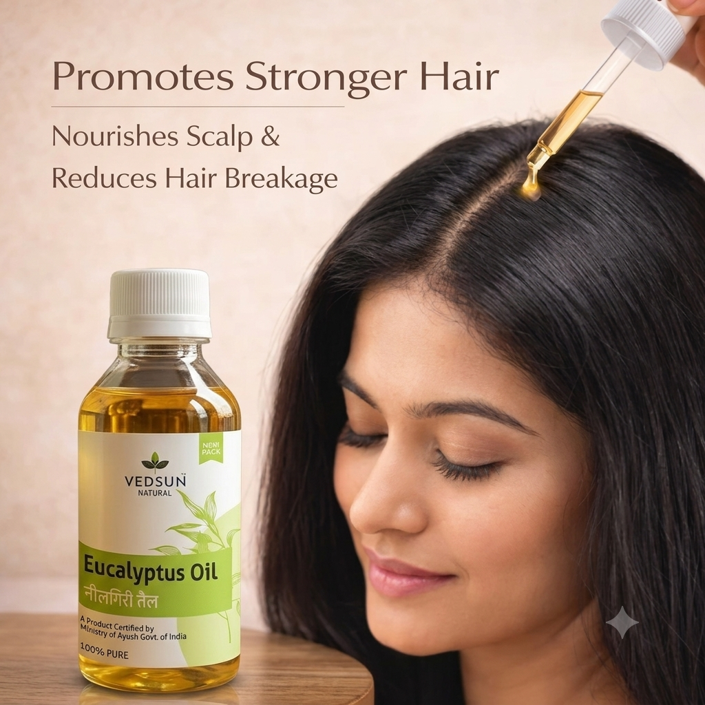 Natural Eucalyptus Oil | 99% Pure Essential Oil 50ml ( by vedsun )