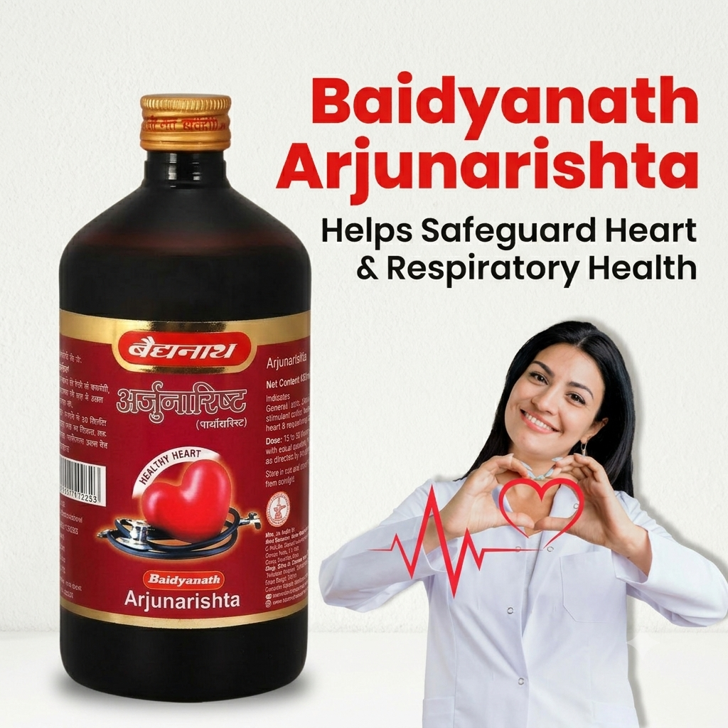 Arjunarishta Ayurvedic Tonic for Heart Health | 450 ml (by baidyanath)