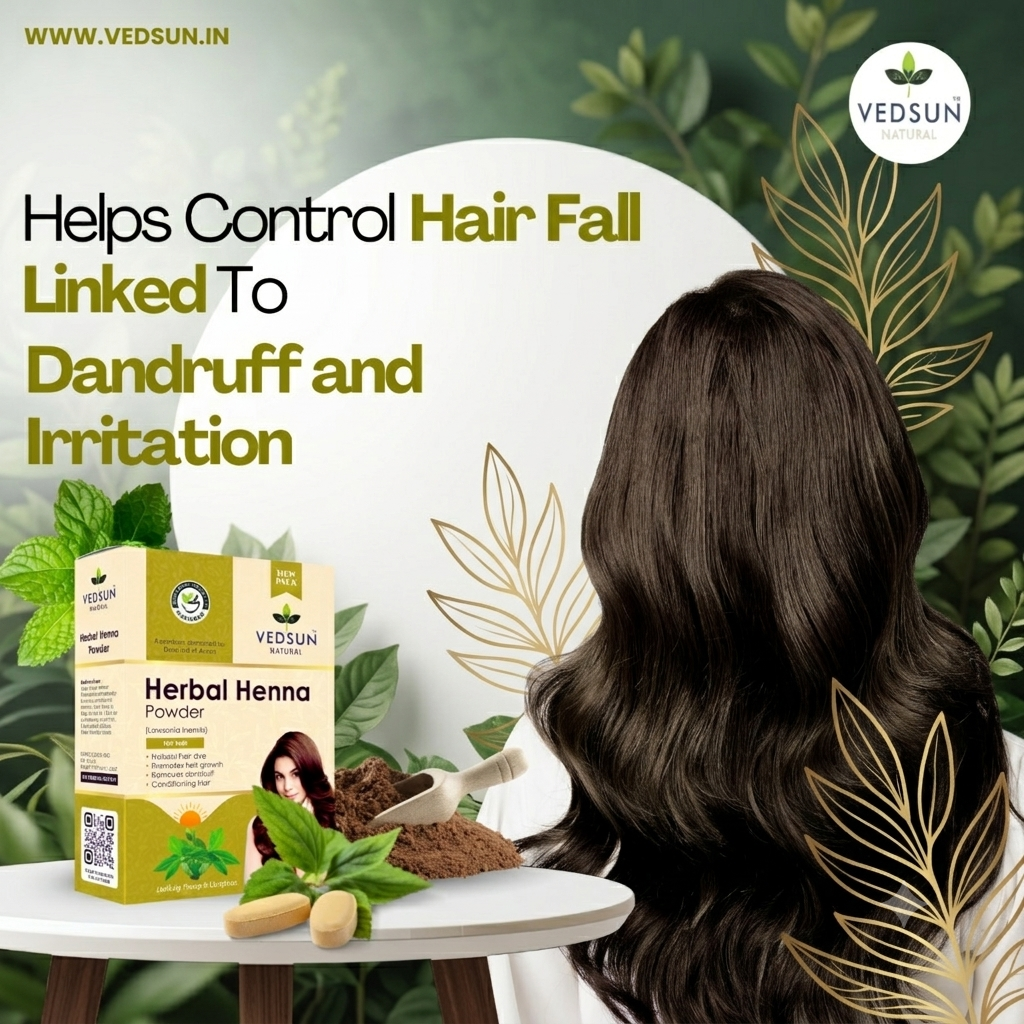 Natural Henna Powder for Natural Hair Colour & Hair Care 100g (  by vedsun)