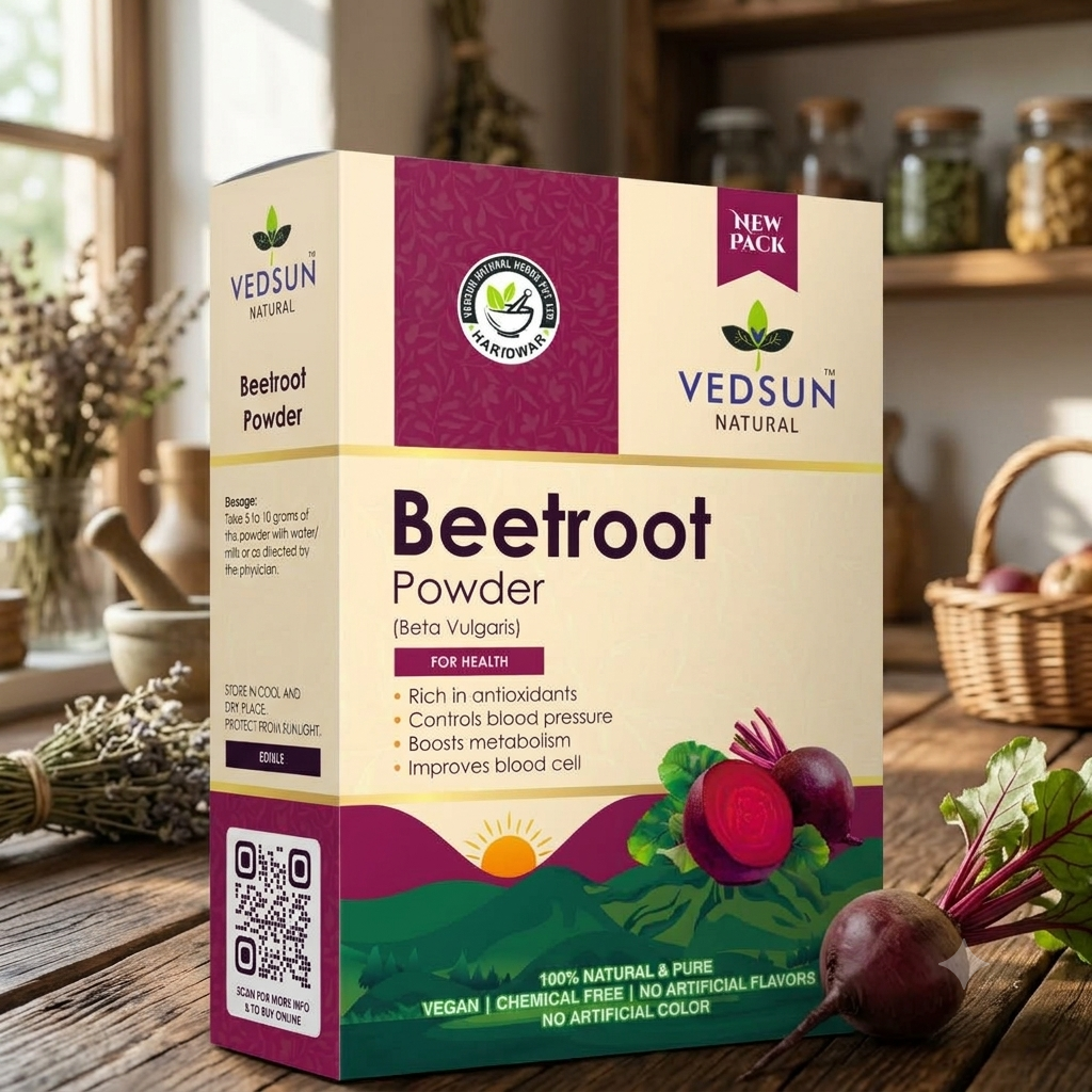 Vedsun Pure Beetroot Powder | Natural Wellness & Skin Care 100g