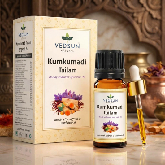 Natural Kumkumadi Tailam | Glow & Skin Care Oil 10ml (by vedsun)