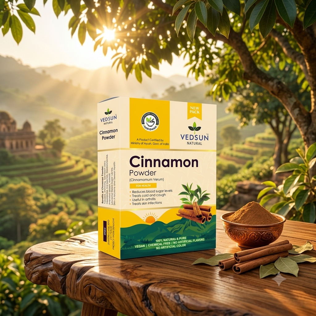 Vedsun Pure Cinnamon Powder | Natural Dalchini for Health | 100g
